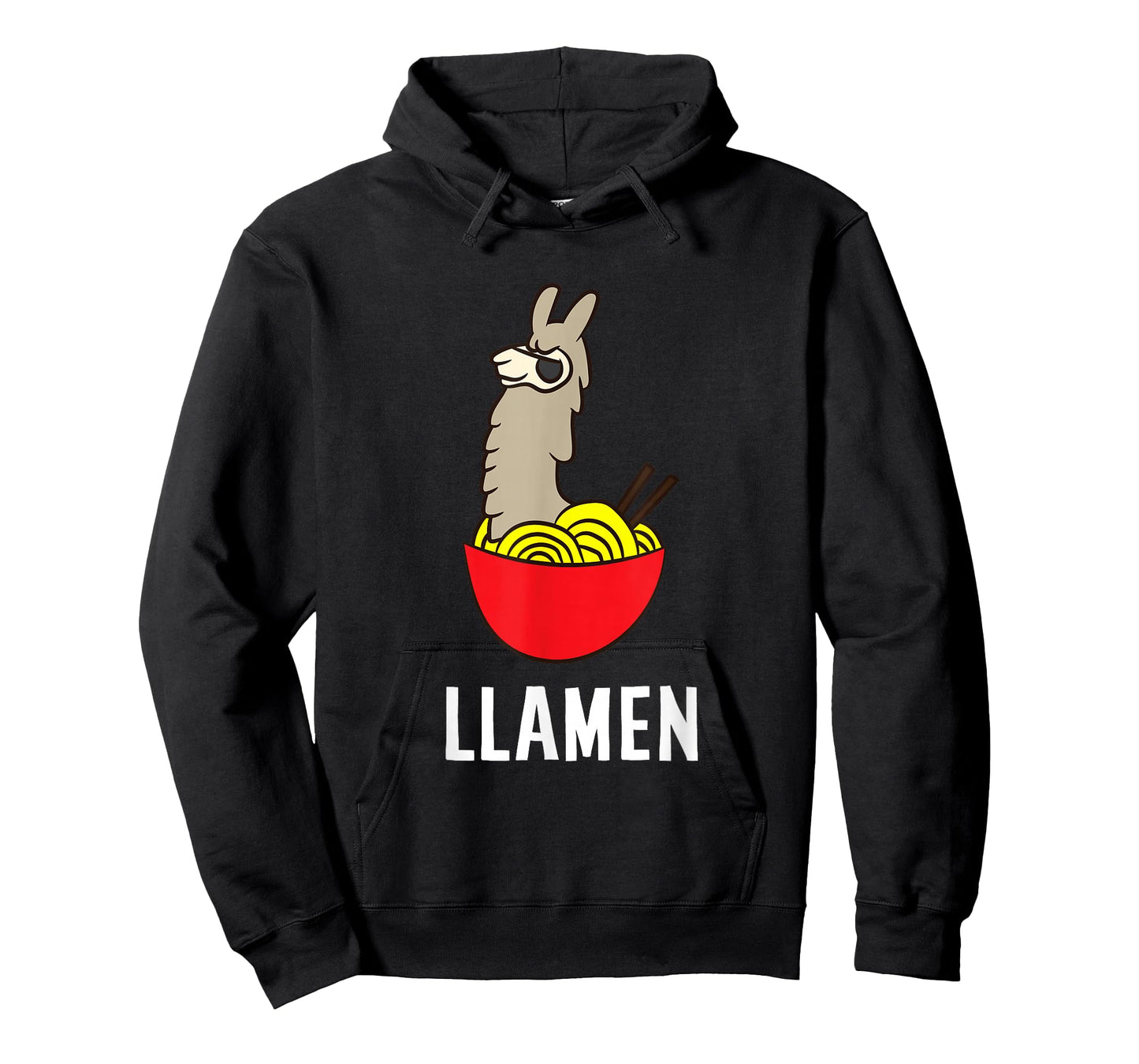 Funny Llama LLamen Noodles Chinese Food Llama T-Shirt