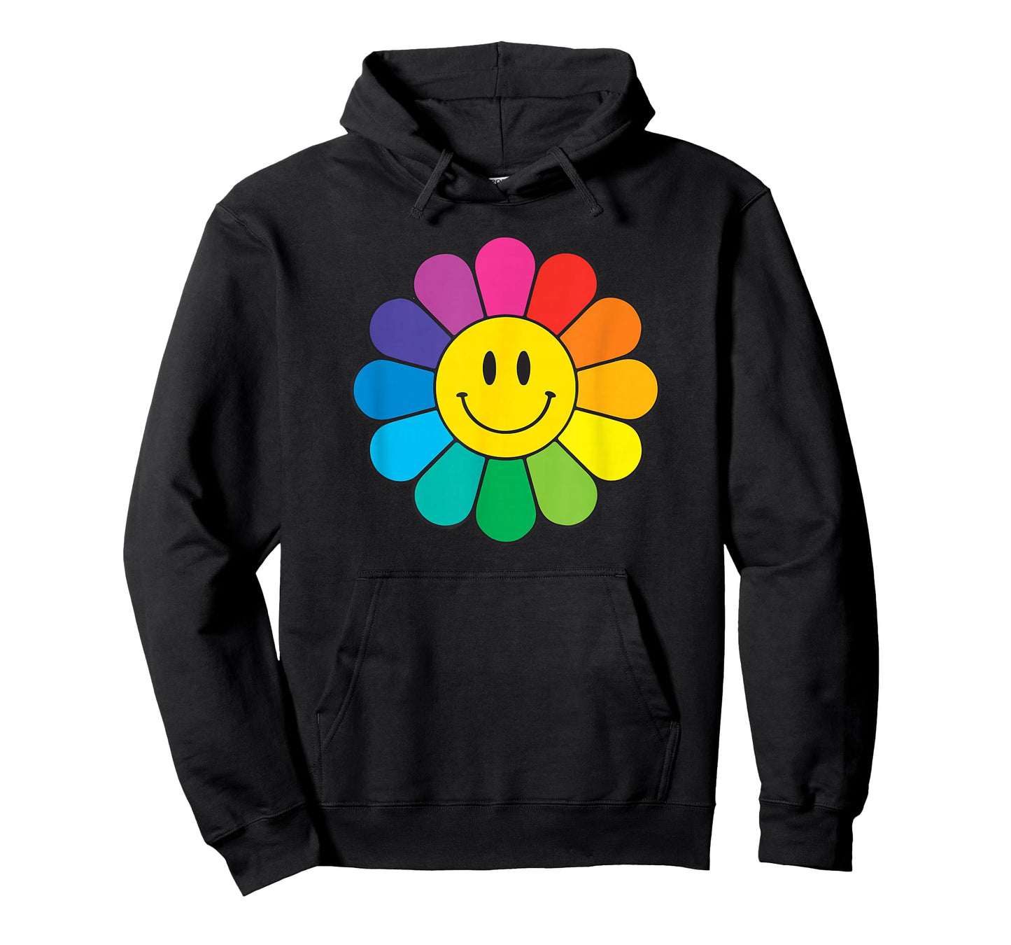 Happy Retro Rainbow Flower T-Shirt
