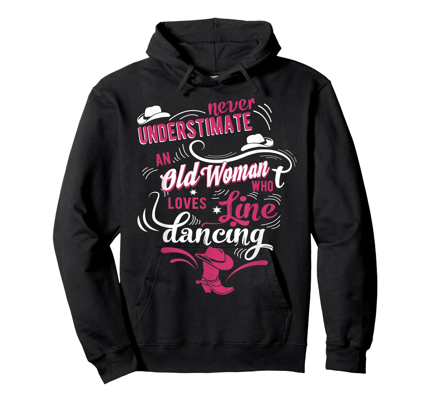 Never underestimate an old woman who can line dance Lover T-Shirt