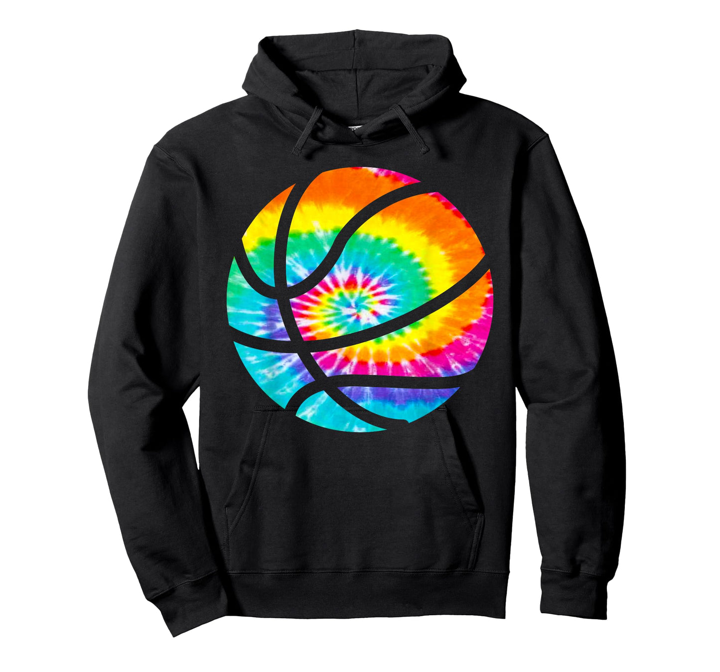 Basketball Tie Dye Shirt - Rainbow Trippy Hippie Tee Shirt T-Shirt