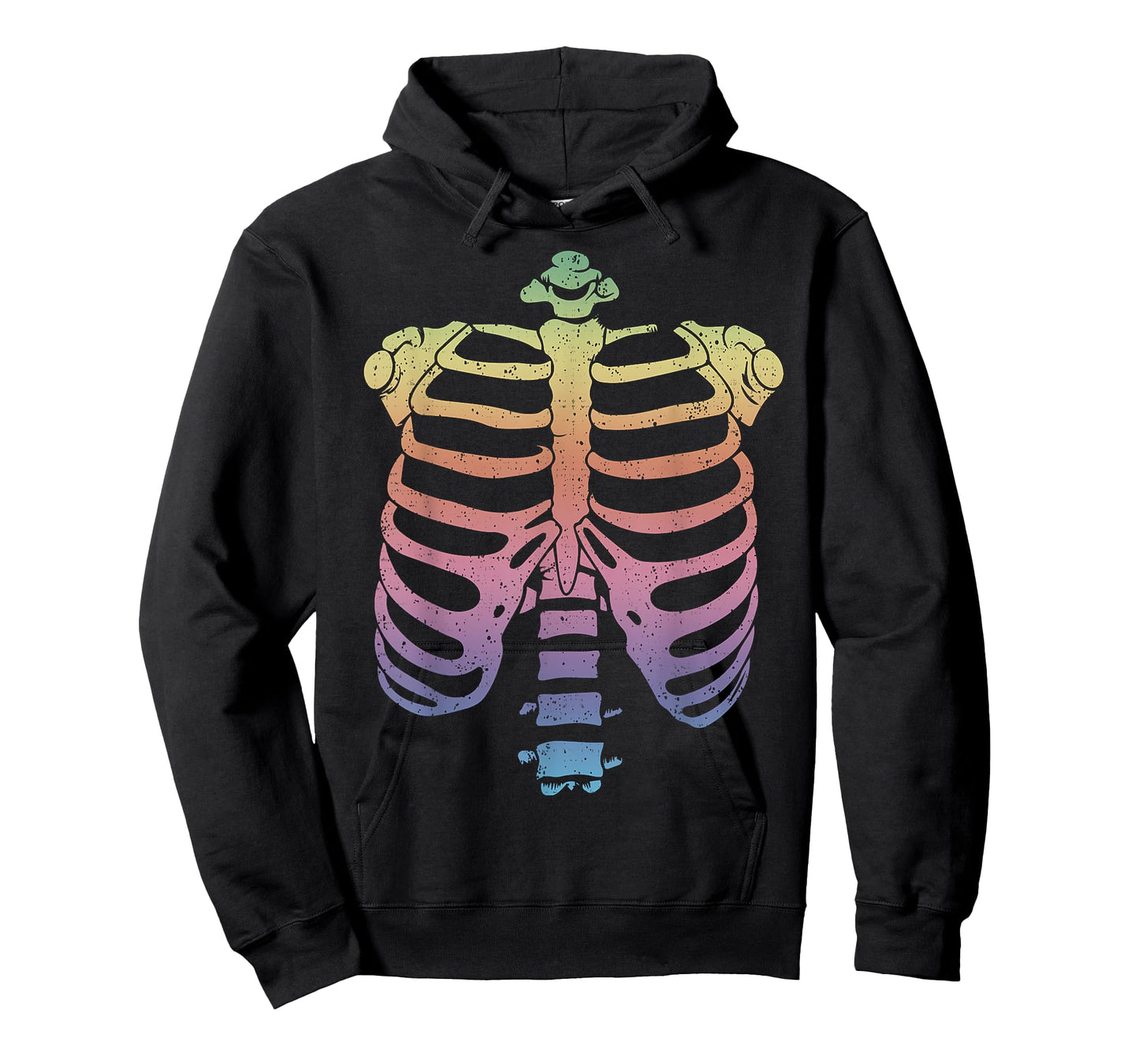 Halloween Skeleton Rib Cage T-Shirt Zombie Costume Tee Shirt T-Shirt