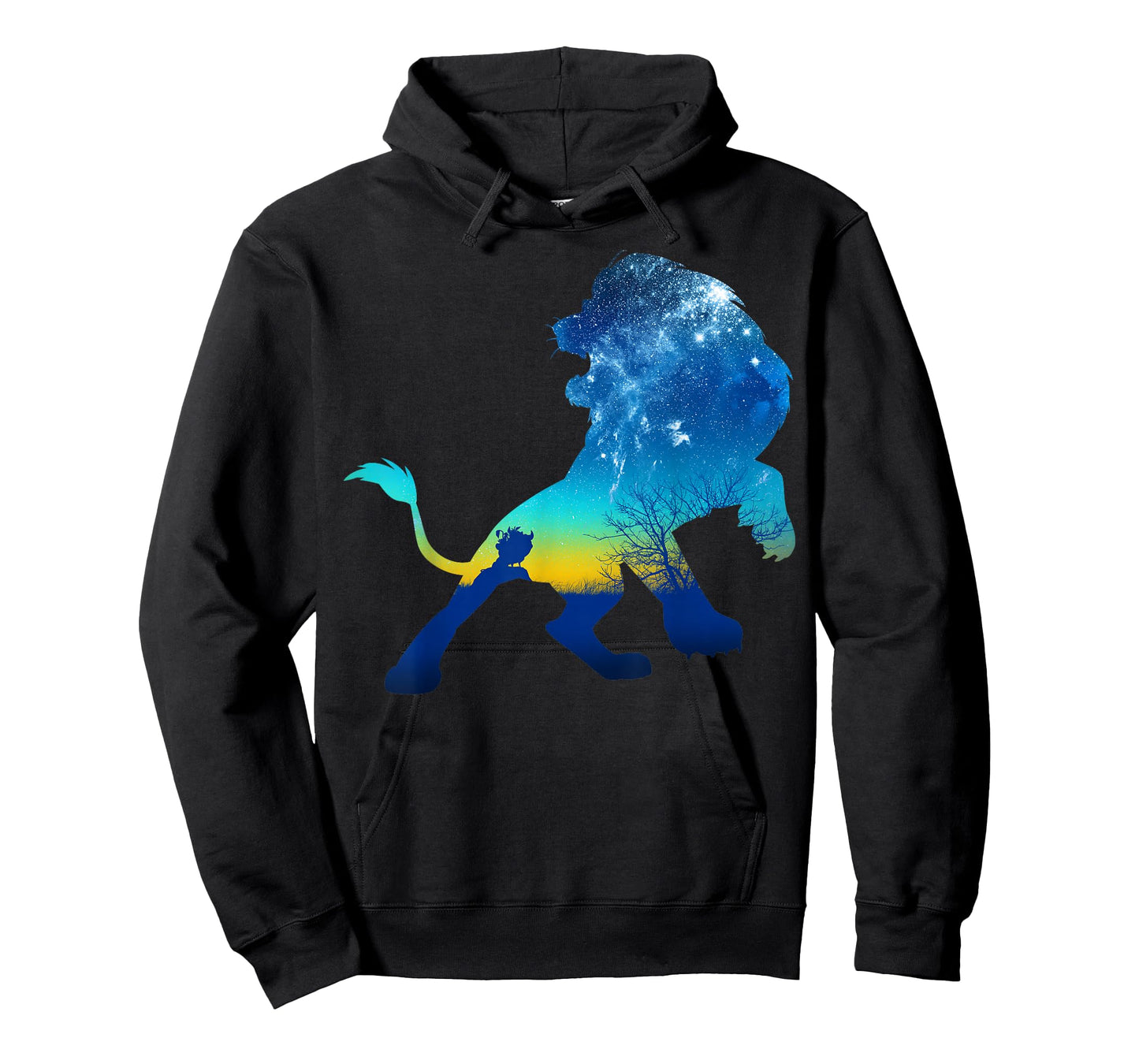 Disney The Lion King Simba Midnight Sky Silhouette Portrait T-Shirt