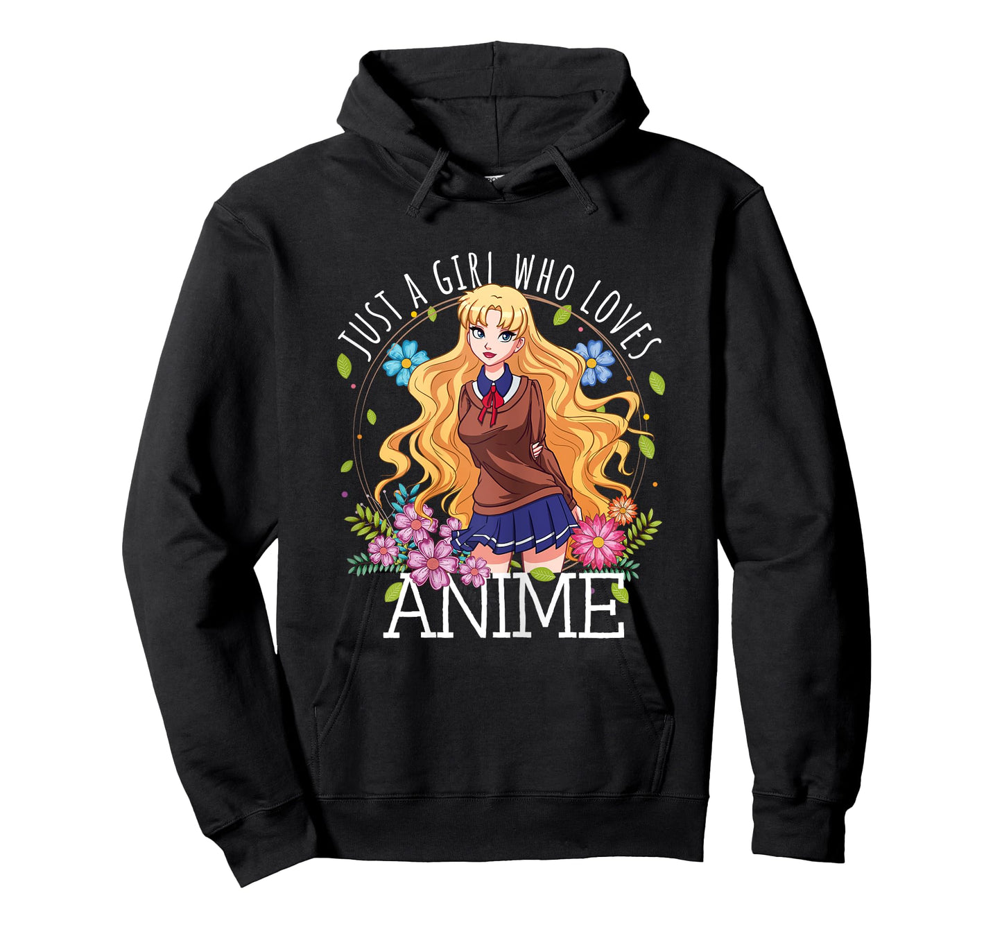 Just A Girl Who Loves Anime Lover Teen Girl Merch Otaku Gift T-Shirt