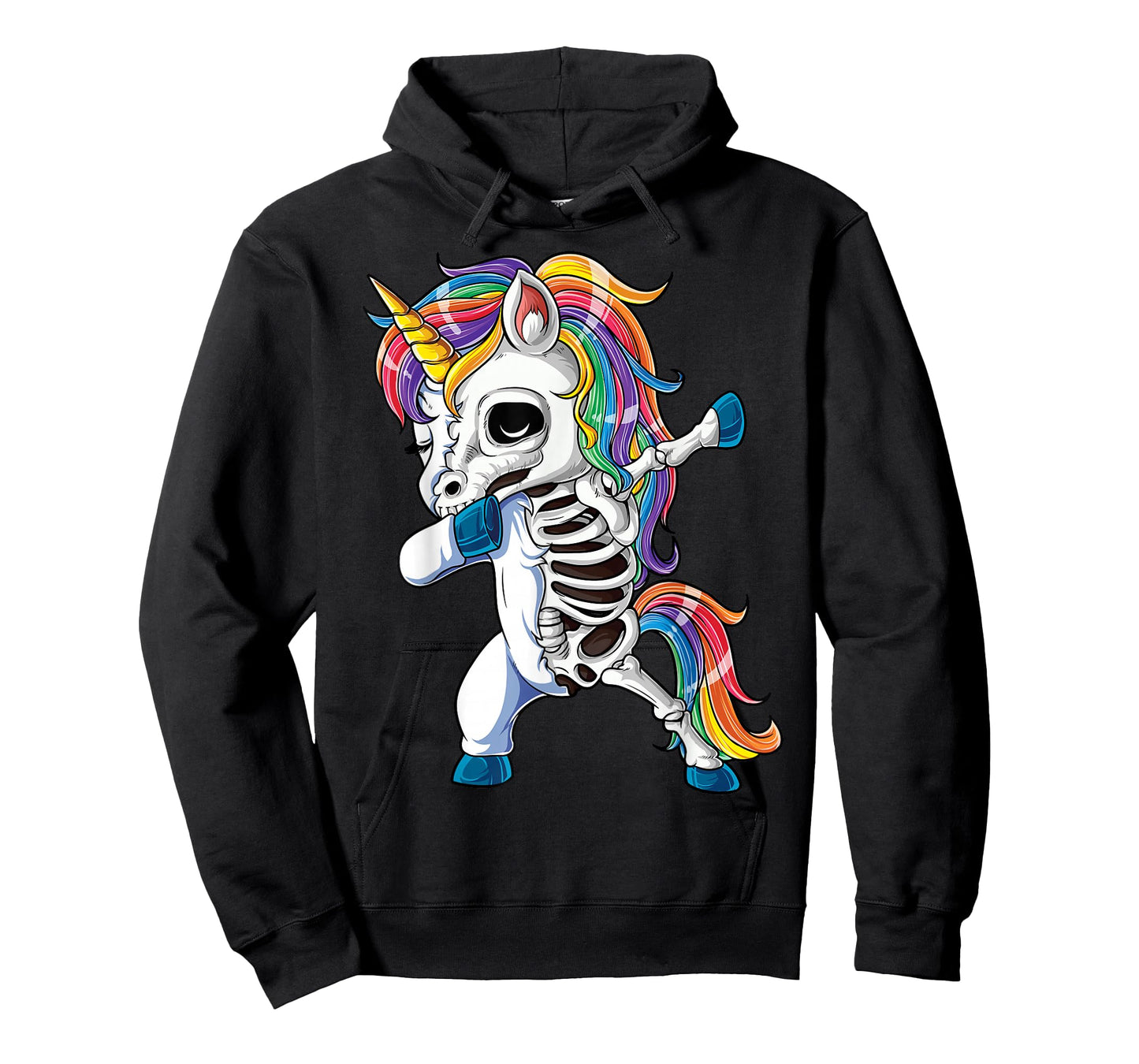 Dabbing Unicorn Skeleton Halloween Girls Boys Women Dab T-Shirt