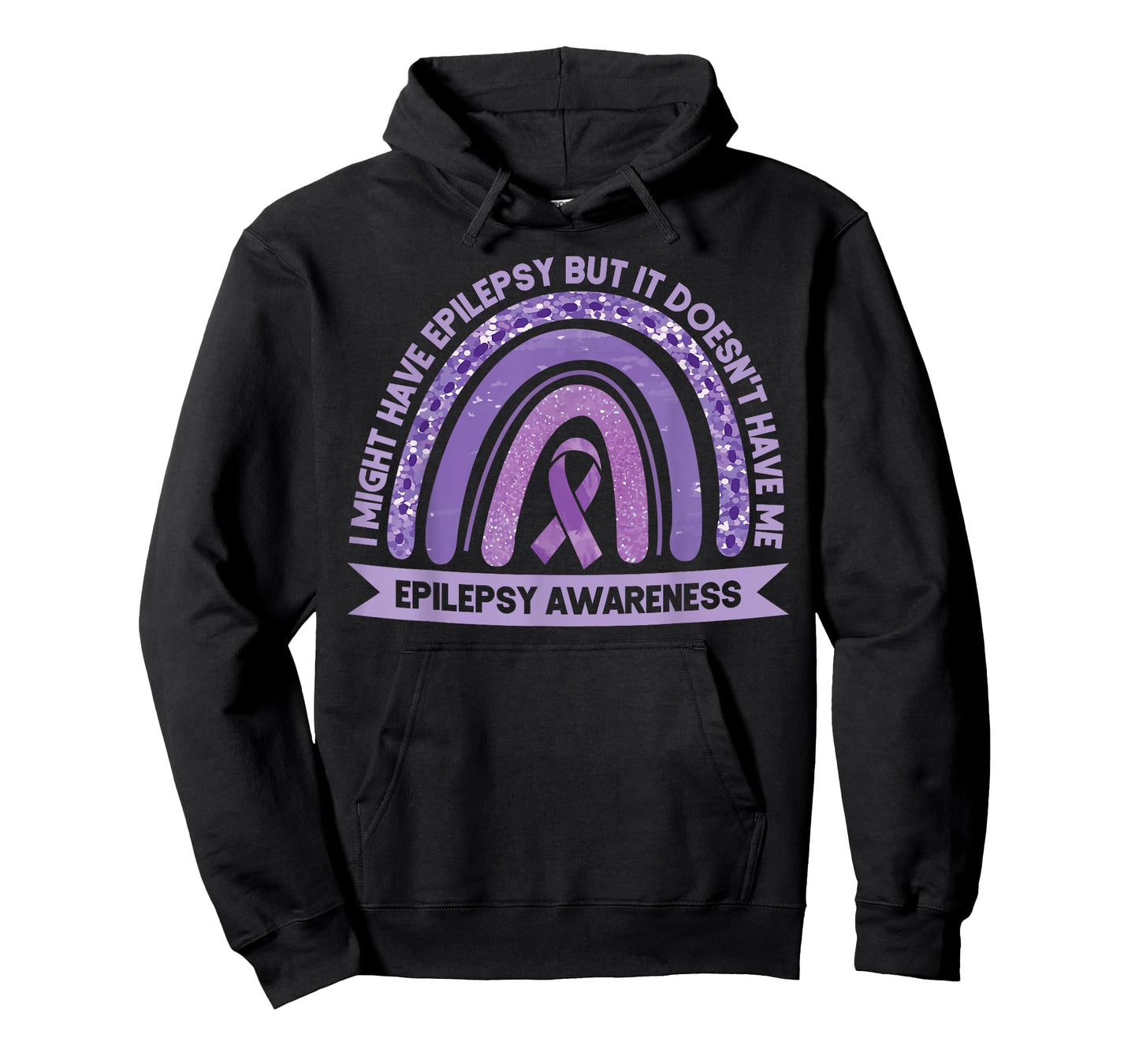 I Might Have Epilepsy Awareness Purple Rainbow Ribbon T-Shirt