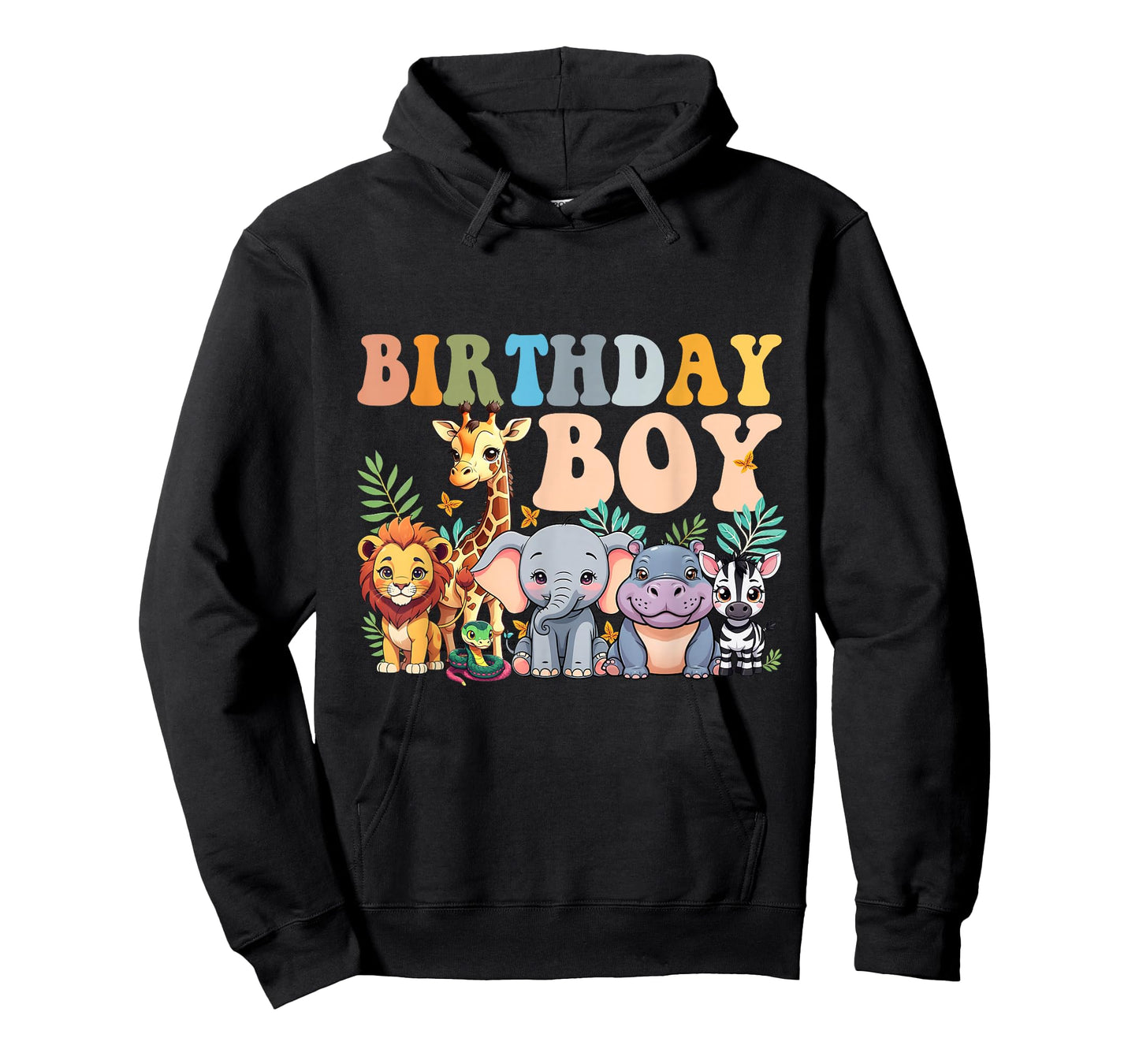 Birthday Boy Kids Safari Squad Zoo Jungle Animal Toddler T-Shirt