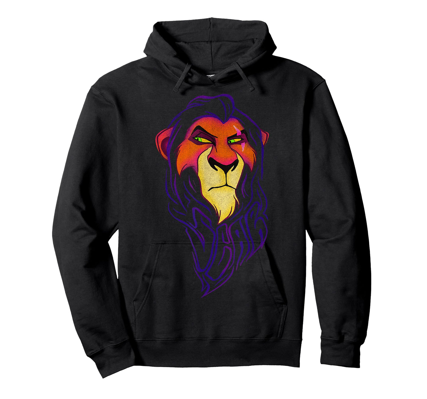 Disney Lion King Scar Long Mane Text T-Shirt