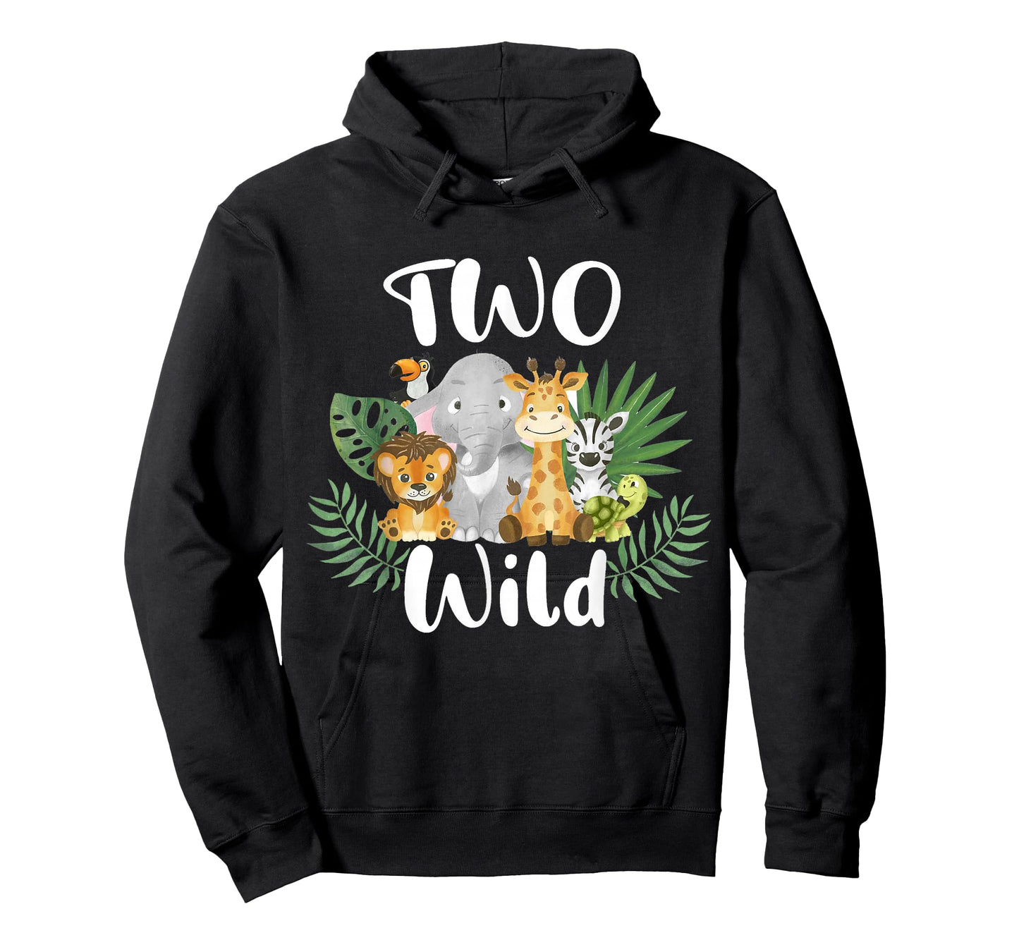 Kids Two Wild 2nd Birthday Boy Funny Zoo Animals Son Toddler T-Shirt
