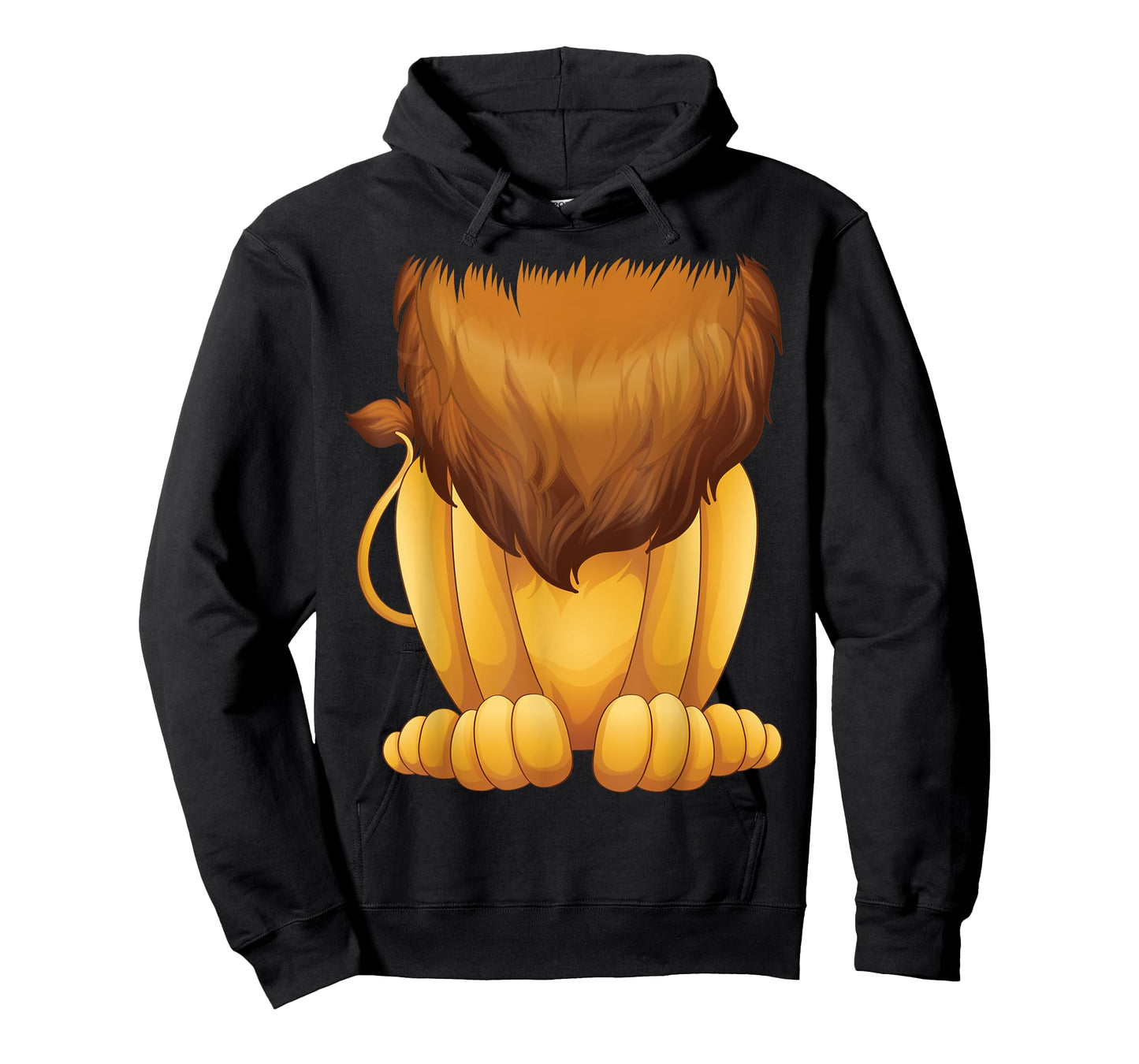 Cute Headless Lion Costume Halloween Funny Big Cat Mane Gift T-Shirt