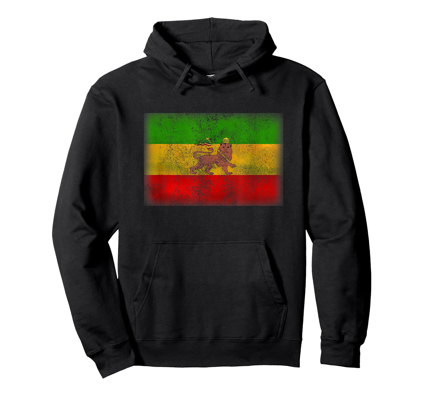 Old Ethiopia Flag Rastafari Shirt Vintage Lion of Judah Gift T-Shirt