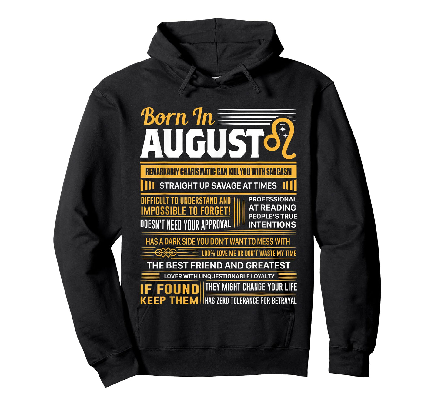 August Birthday Gifts - Born in August Leo T-Shirt T-Shirt
