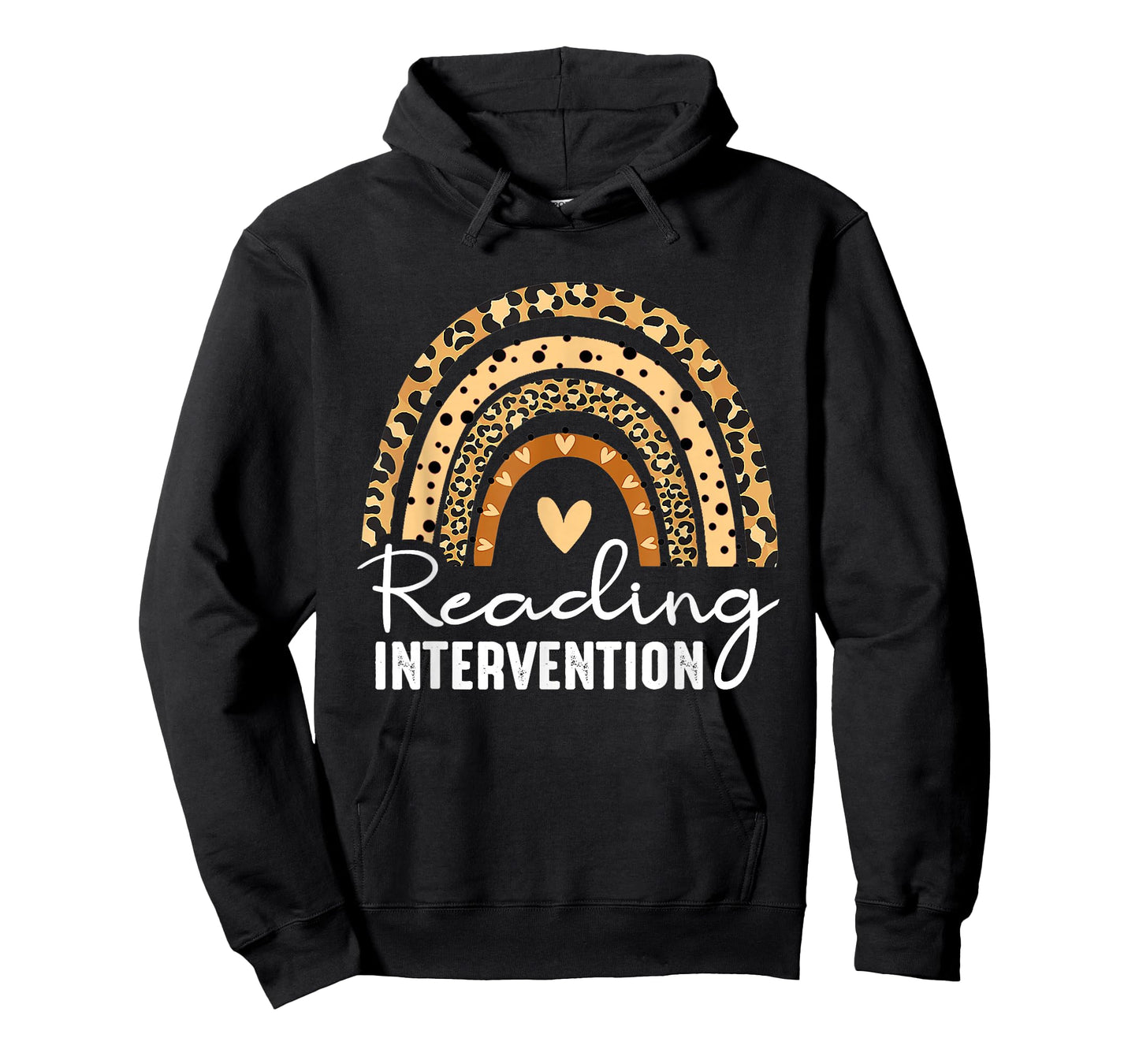 Reading Intervention Teacher Leopard Rainbow T-Shirt