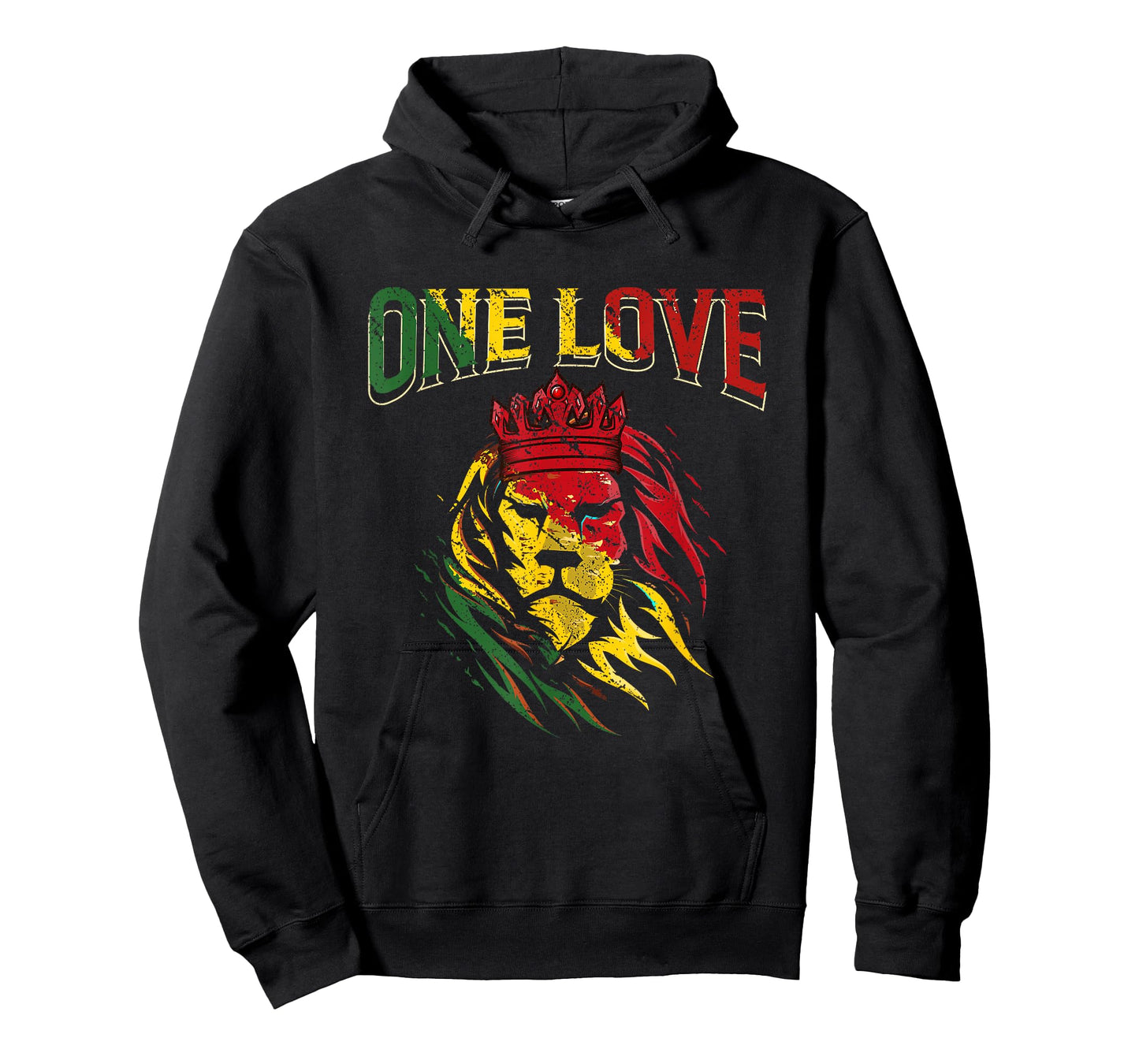 One Love Rasta Lion Jamaican Pride Reggae African T-Shirt