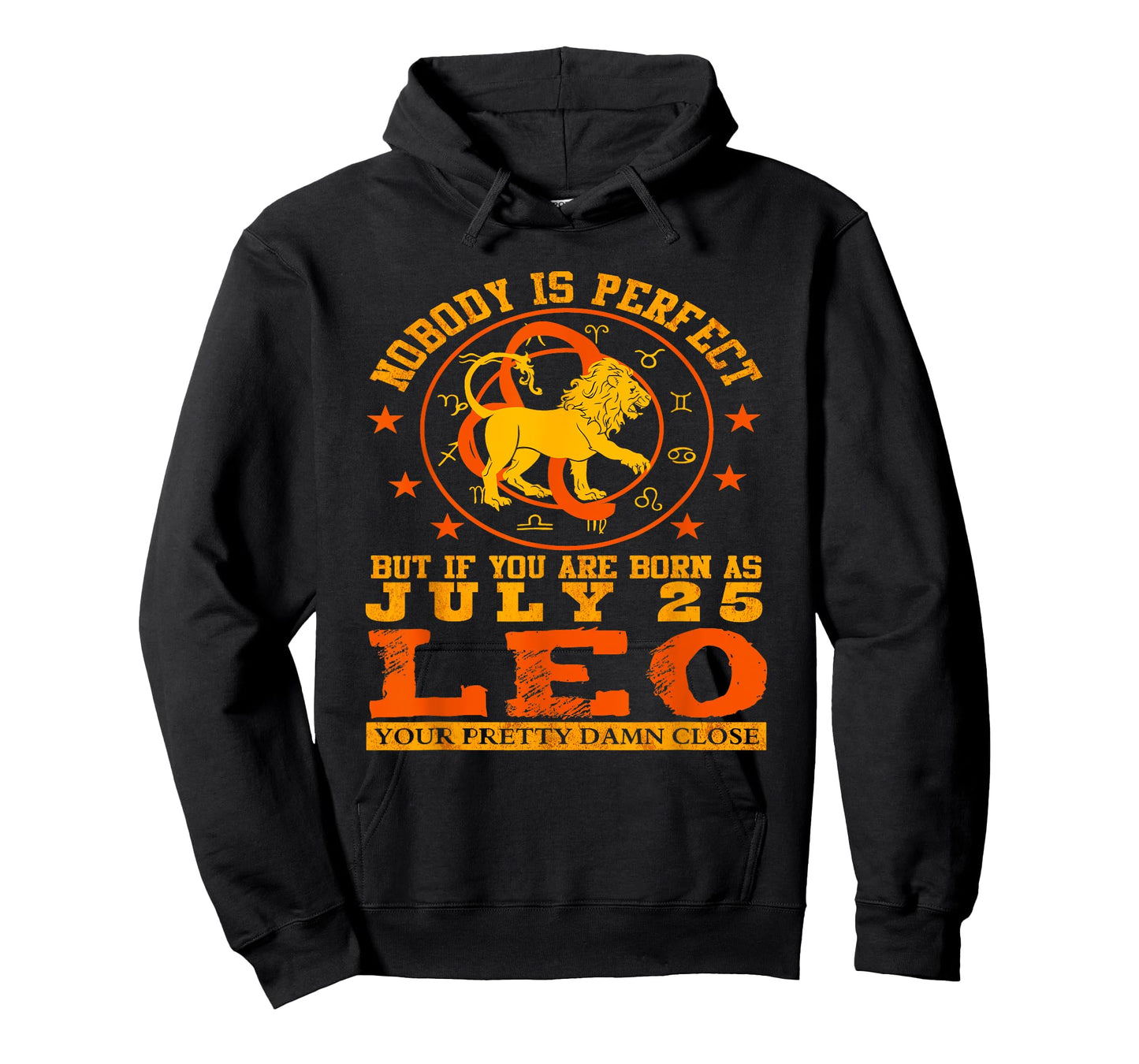 Leo Zodiac Sign July 25 Women Men Lion Birthday Design T-Shirt