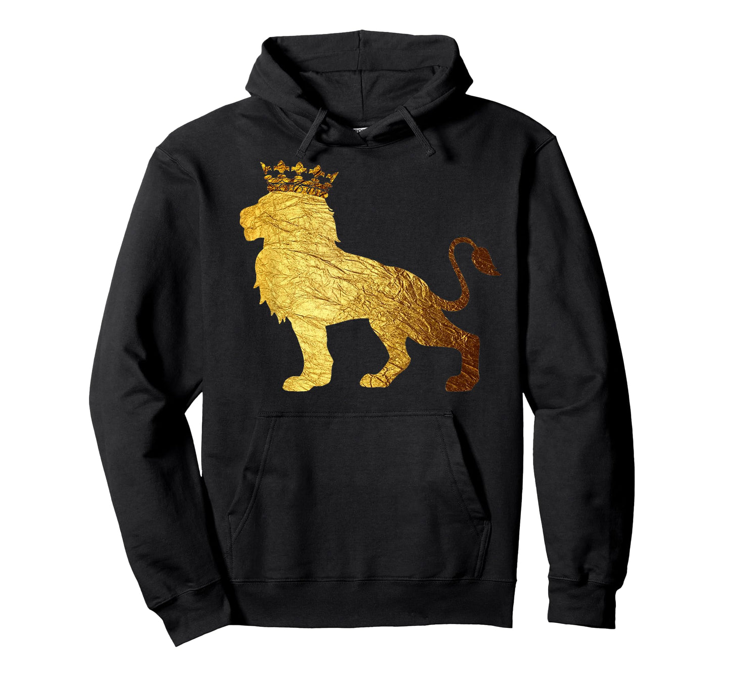 Gold Crown King Lion for Men-Cool Boys Lion T-Shirt