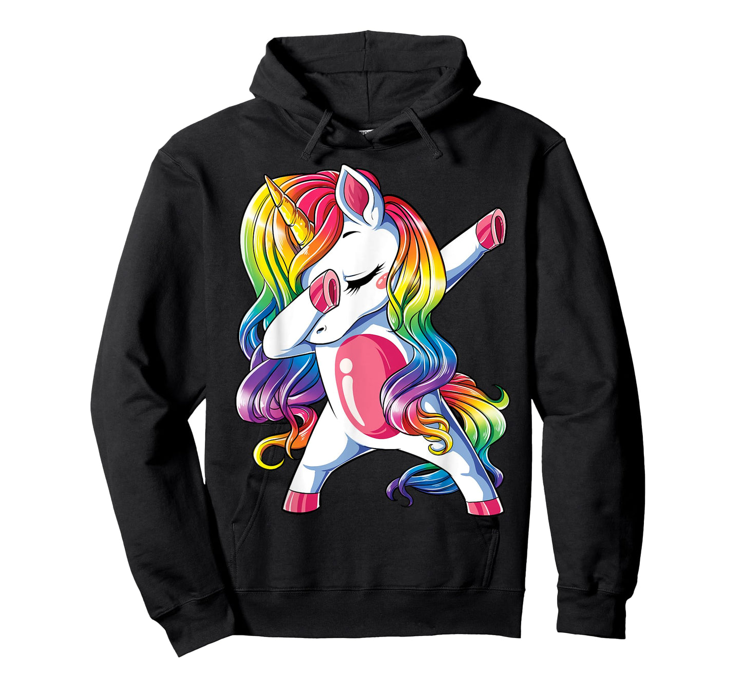 Dabbing Unicorn T Shirt Girls Kids Women Rainbow Unicorns T-Shirt