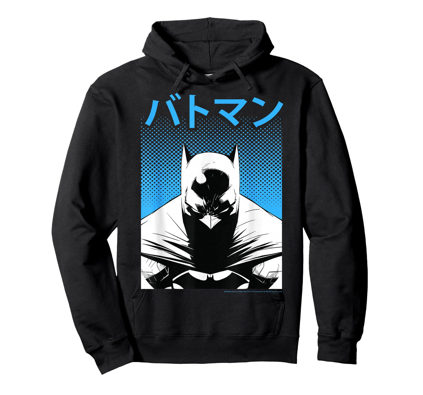 DC Comics Batman Dotted Background Kanji Portrait T-Shirt