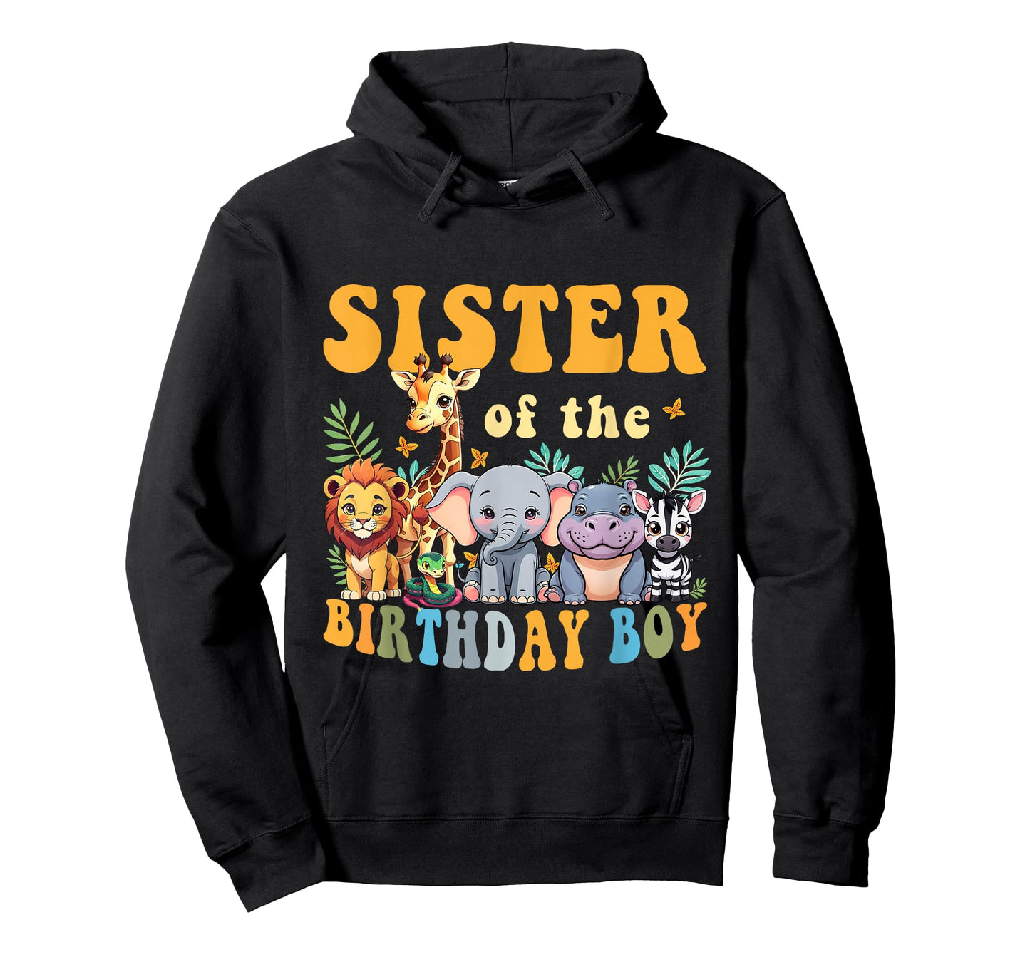 Sister of the Birthday Boy Kid Safari Jungle Animal Matching T-Shirt
