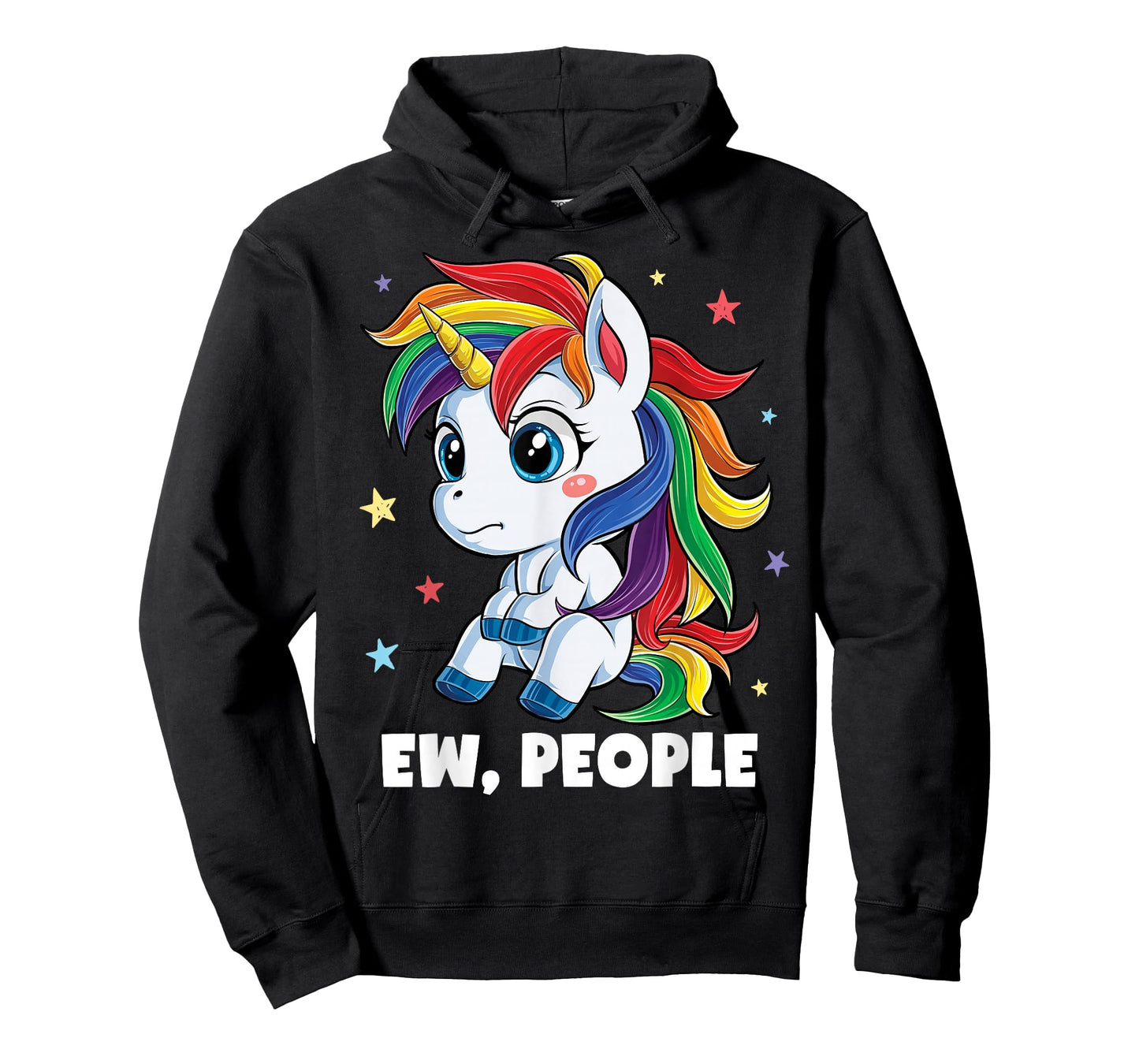 Unicorn Ew People Girls Kids Funny Rainbow Unicorns T-Shirt