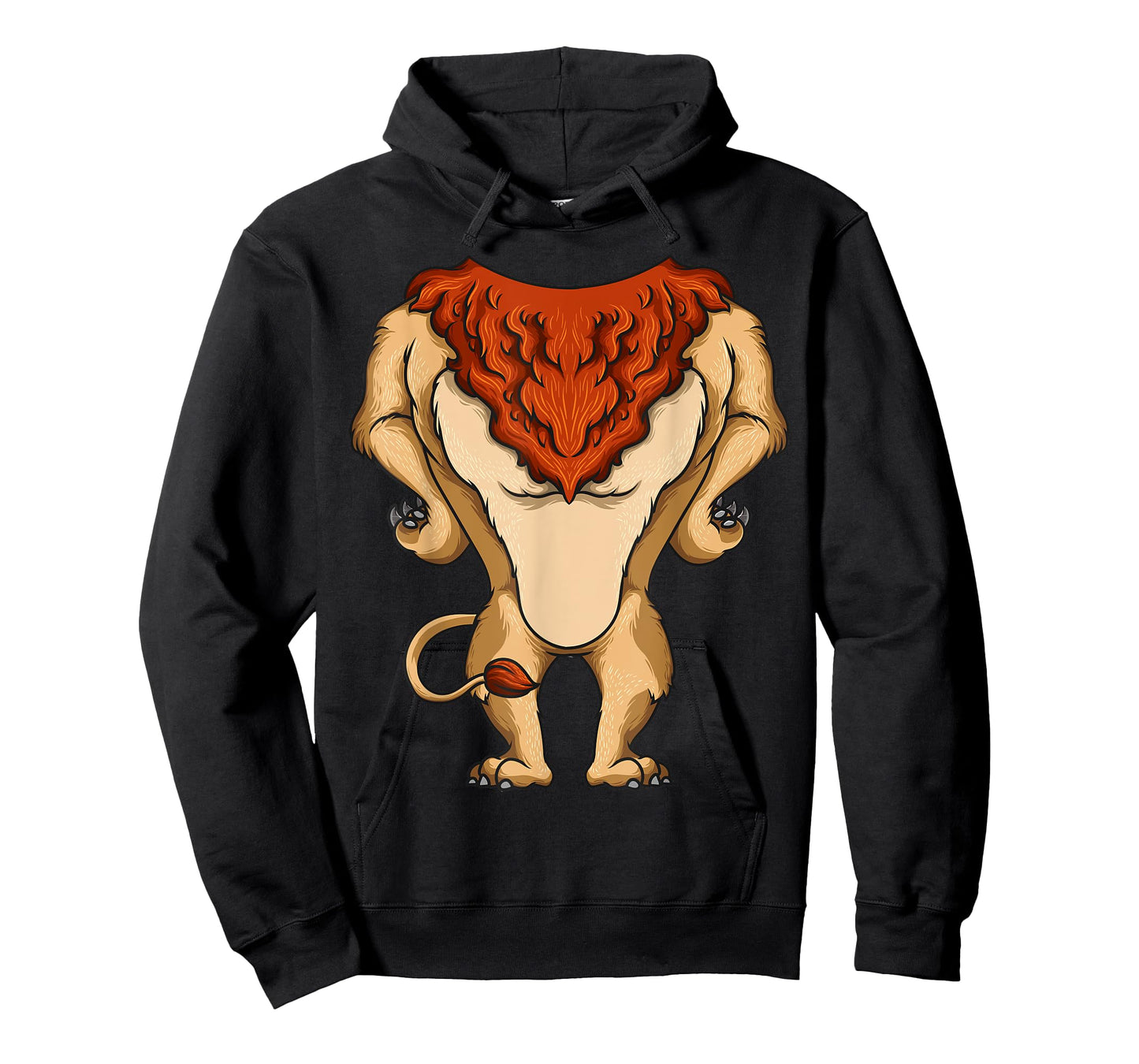 Cute Headless Lion Costume Halloween Funny Big Cat Mane Gift T-Shirt