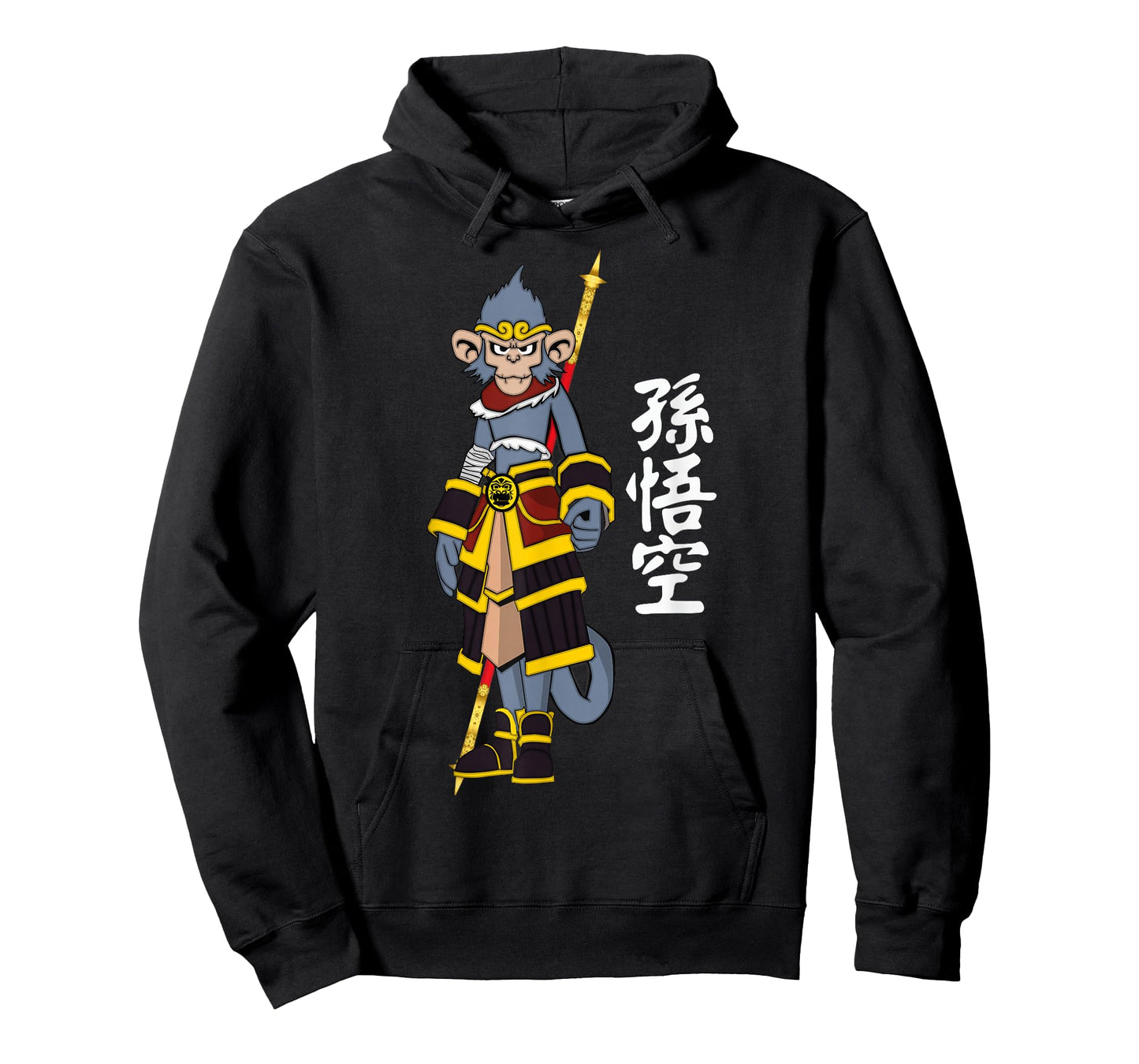 Sun Wukong Dress Monkey King Staff Chinese Alphabet Japanese T-Shirt