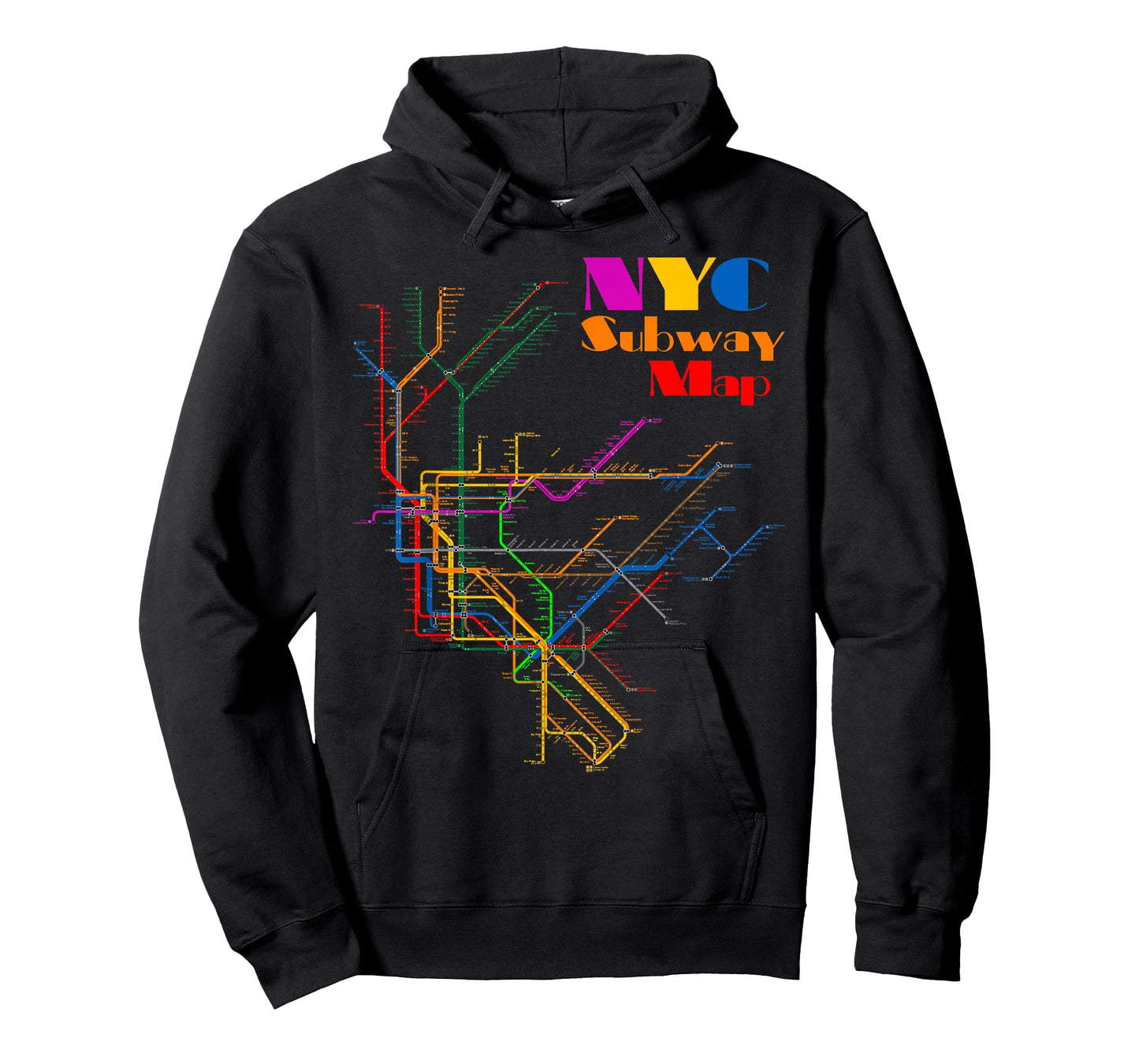 New York City Subway Map Shirt NYC Metro Map T-Shirt Gift T-Shirt