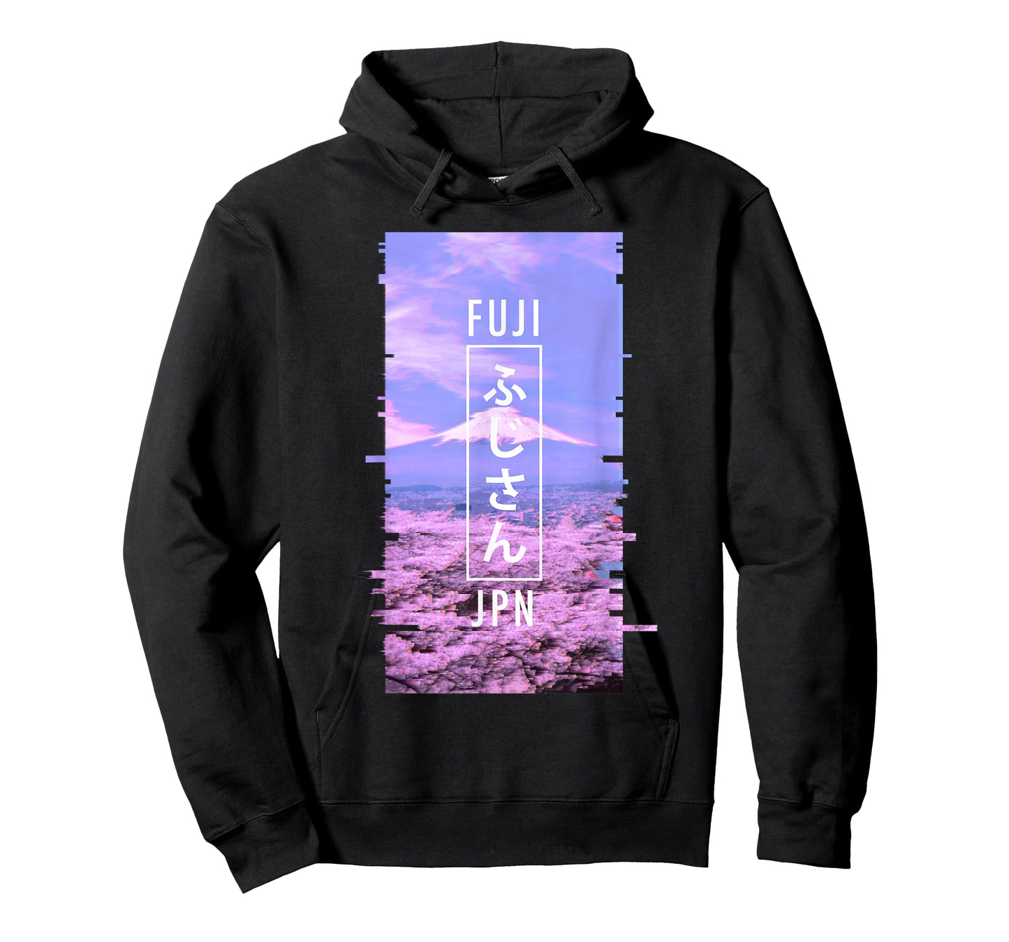 Mt Fuji Japan Glitch Art - Japanese Otaku Vaporwave T-Shirt