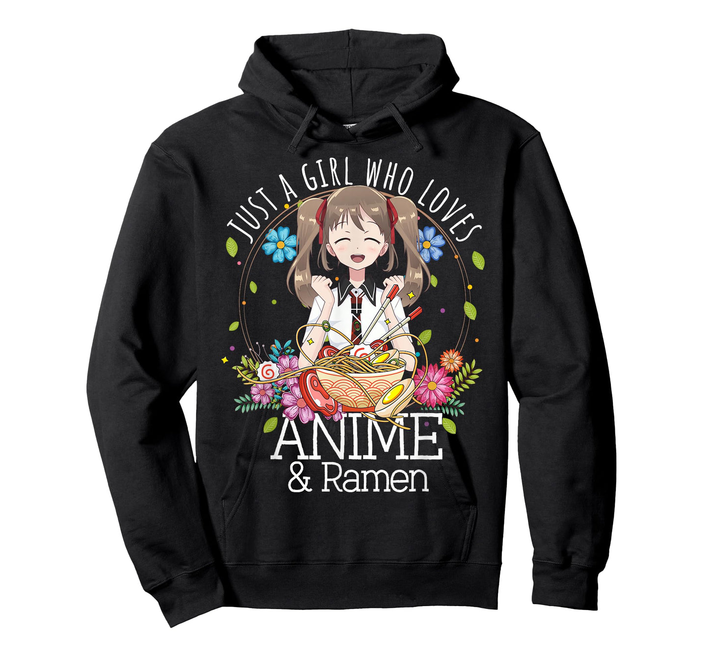 Just A Girl Who Loves Anime and Ramen Manga Lover Otaku T-Shirt