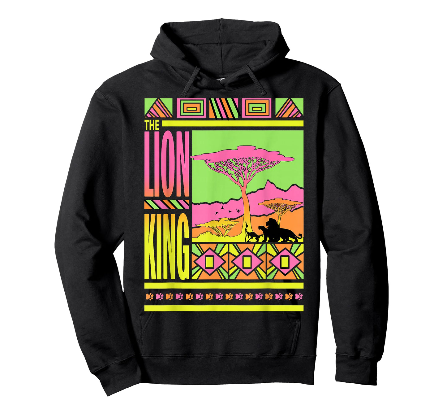 Disney Lion King Retro Geometric Style Poster T-Shirt