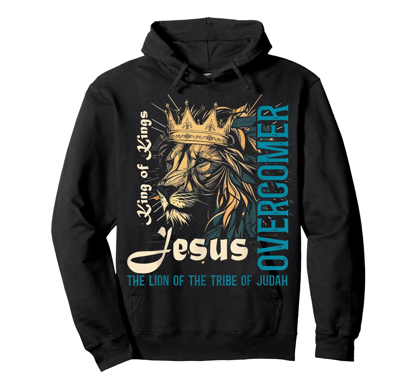 Jesus is King Lion of Judah Bible Faith Graphic Christian T-Shirt