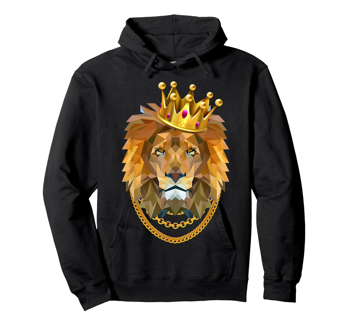 Lion Gangster Golden Crown King T-Shirt