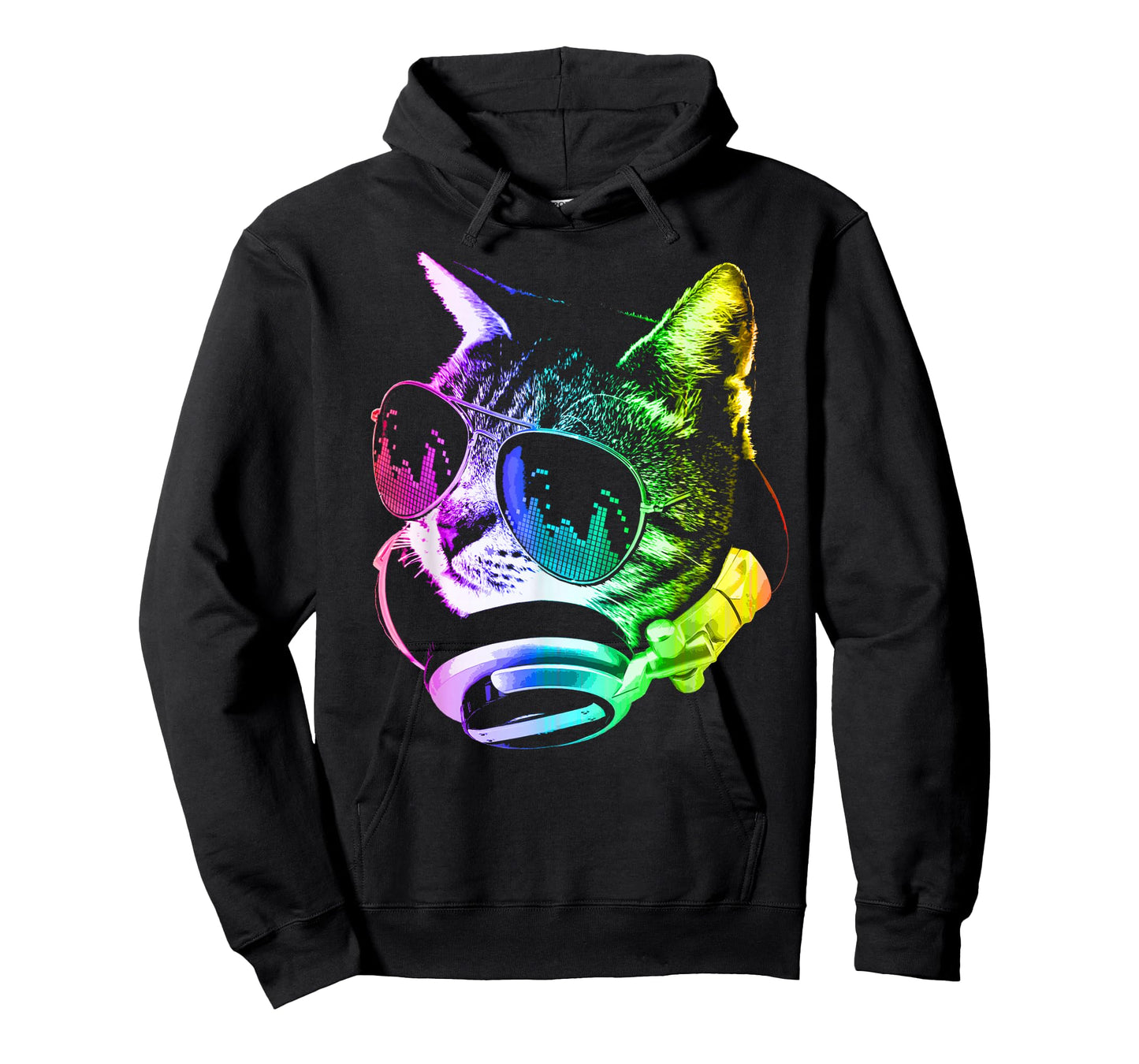 Rainbow Music Cat T-Shirt