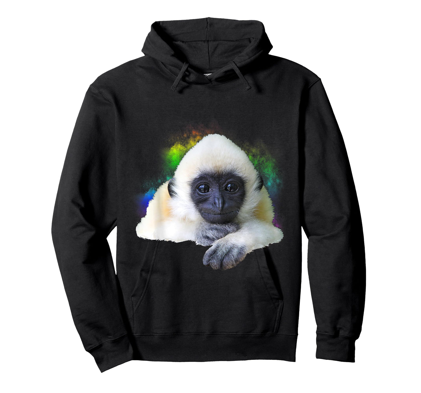 Gibbon Monkey Rainbow Cute Little Primate Animal T-Shirt