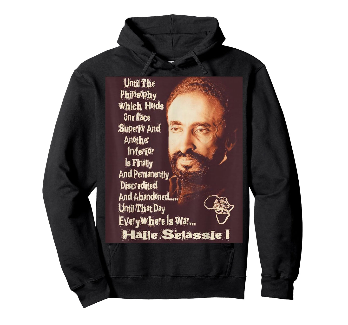 Emperor Haile Selassie Rasta Selassie Ethiopian lion of Juda T-Shirt