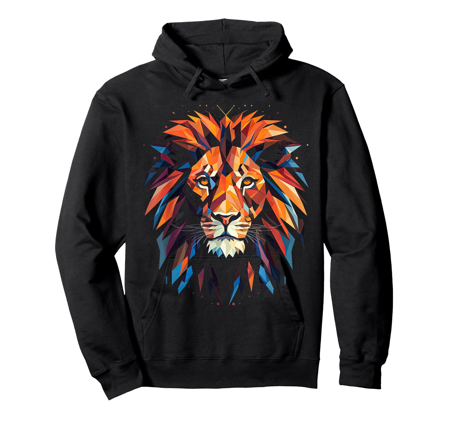 Lion Colourful Lion from Africa King of Animals Polygon T-Shirt