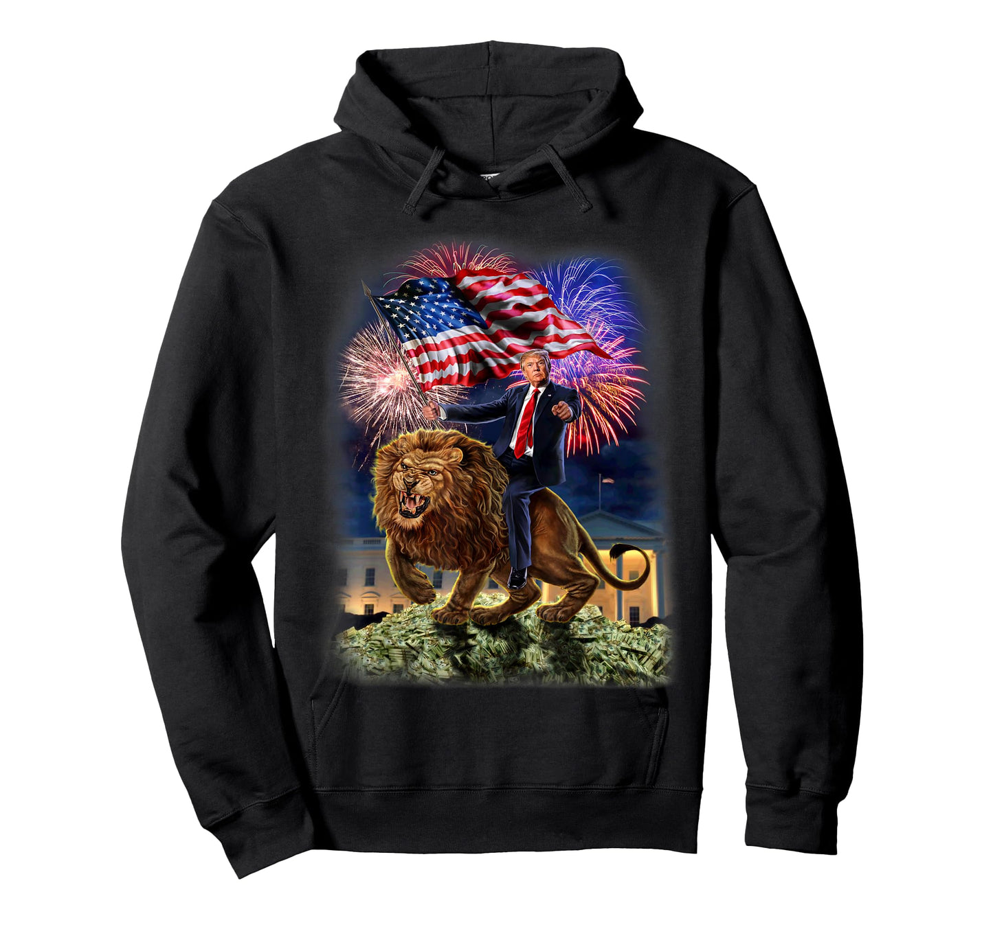 T-Shirt - Republican President Donald Trump Riding War Lion