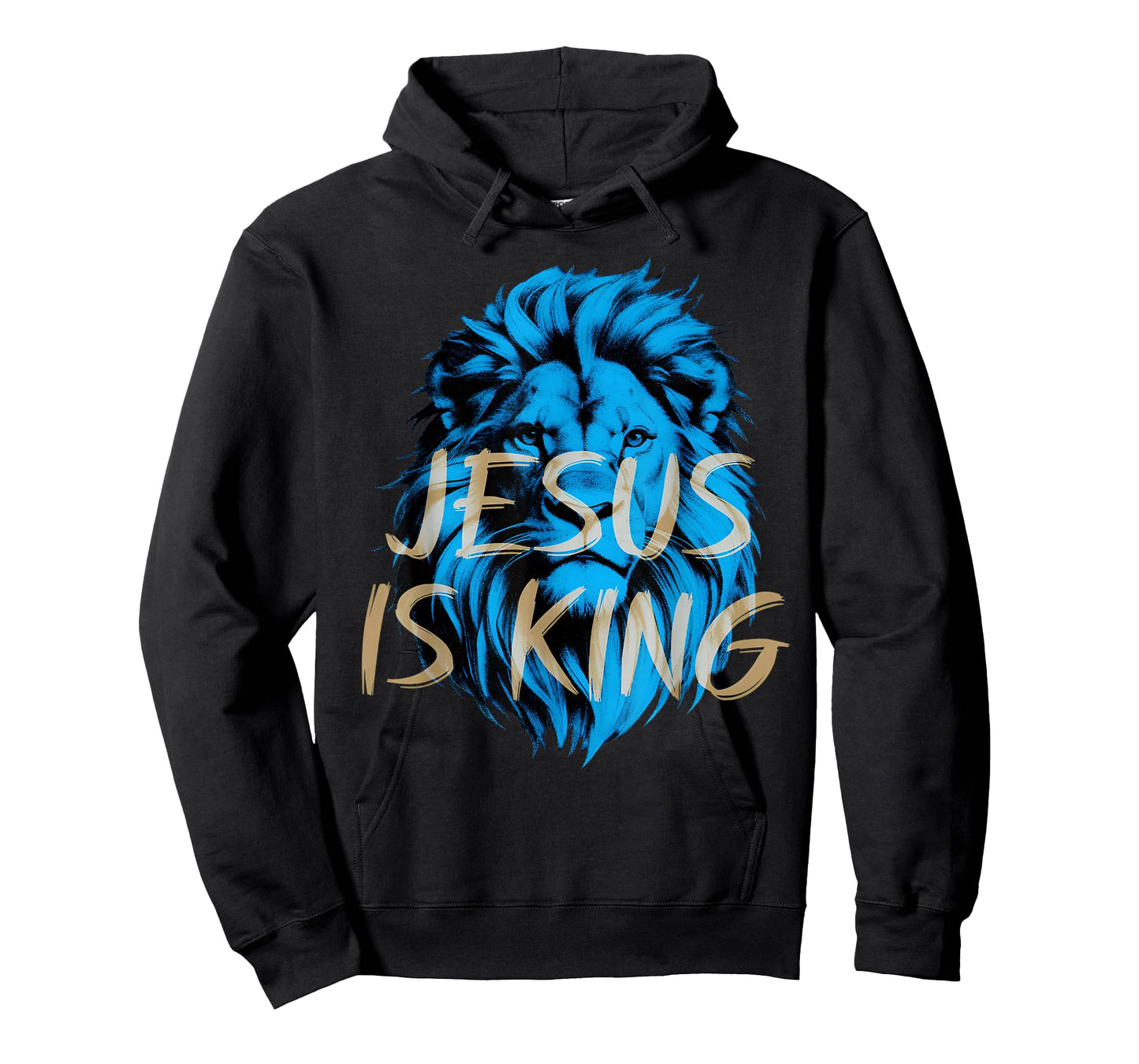 Jesus is King Bible Verse Faith Christian Religious Lion T-Shirt
