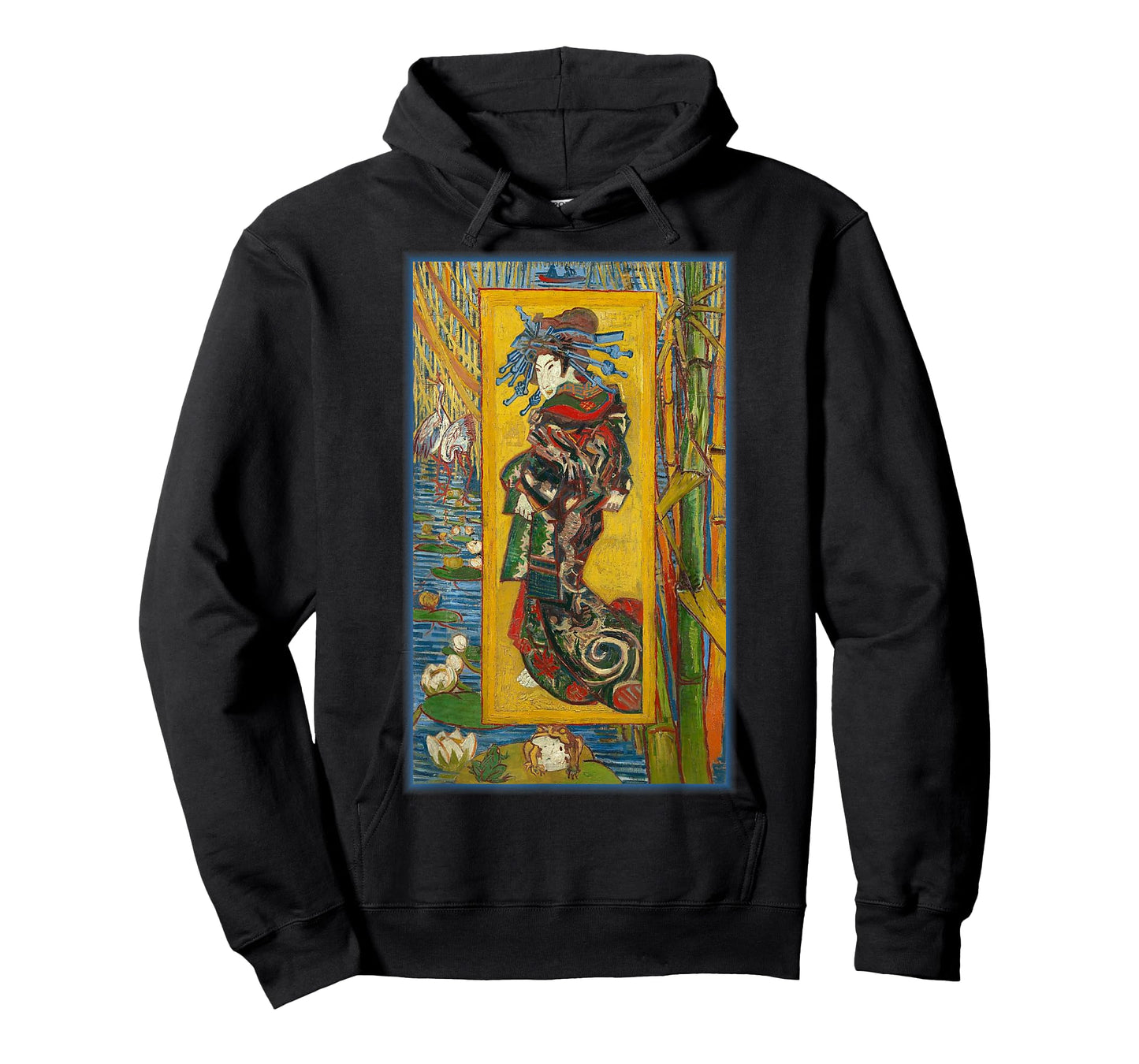 Courtesan Van Gogh Japanese Impressionist Painting T-Shirt