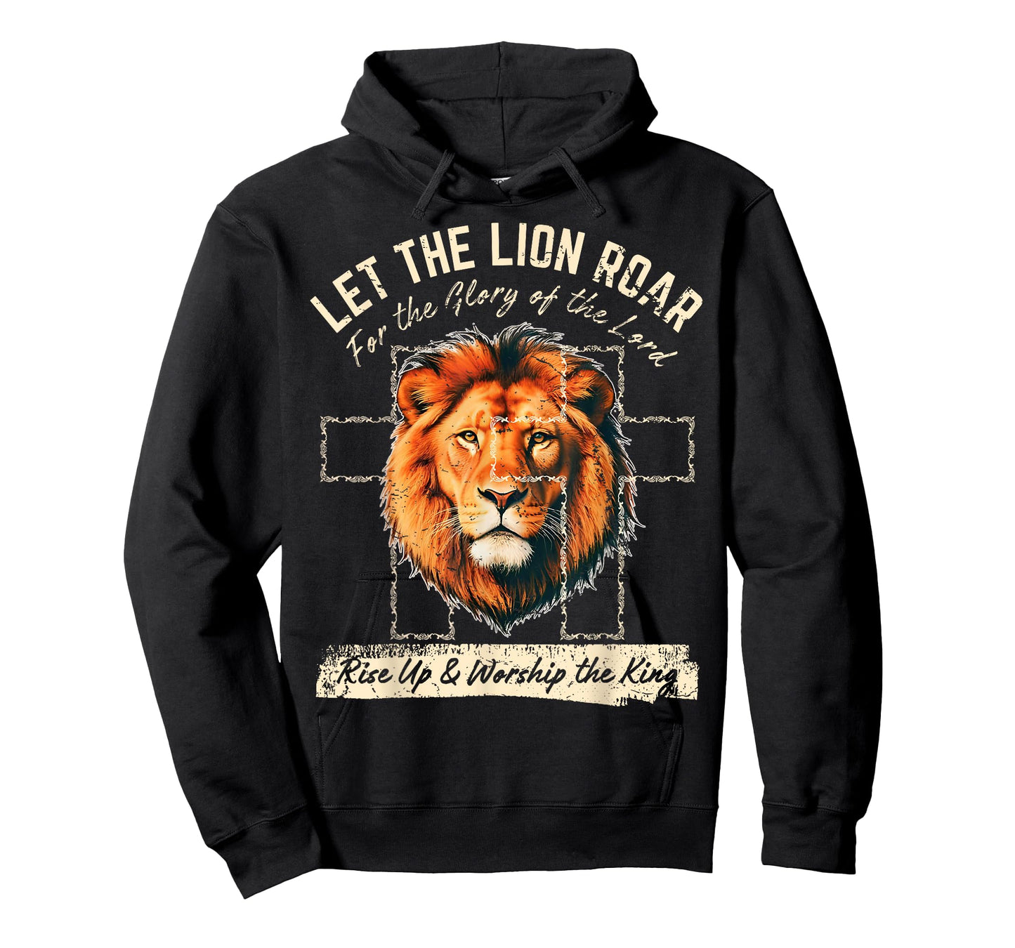 LET The Lion Roar – Christian Faith Lion. Graphic Tee T-Shirt