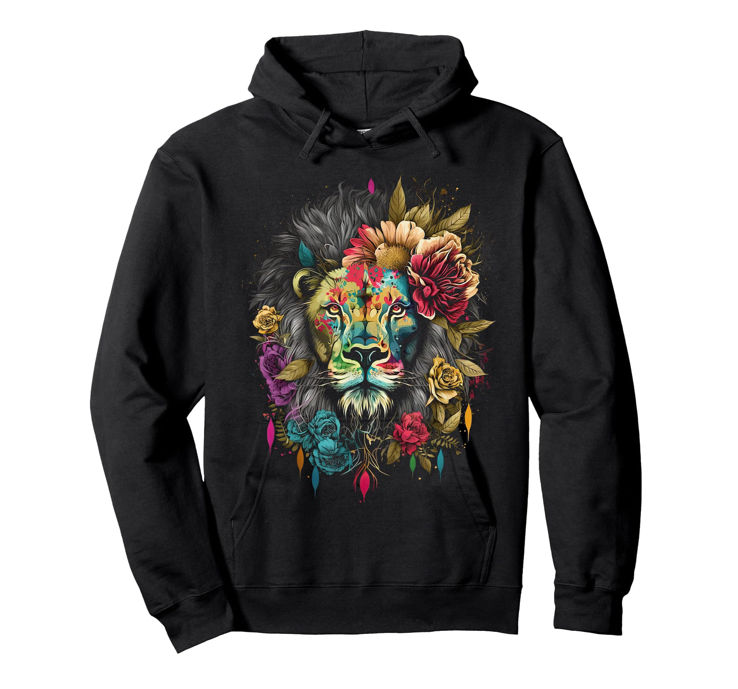 Lion Colorful Lions from Africa Day of The Dead T-Shirt