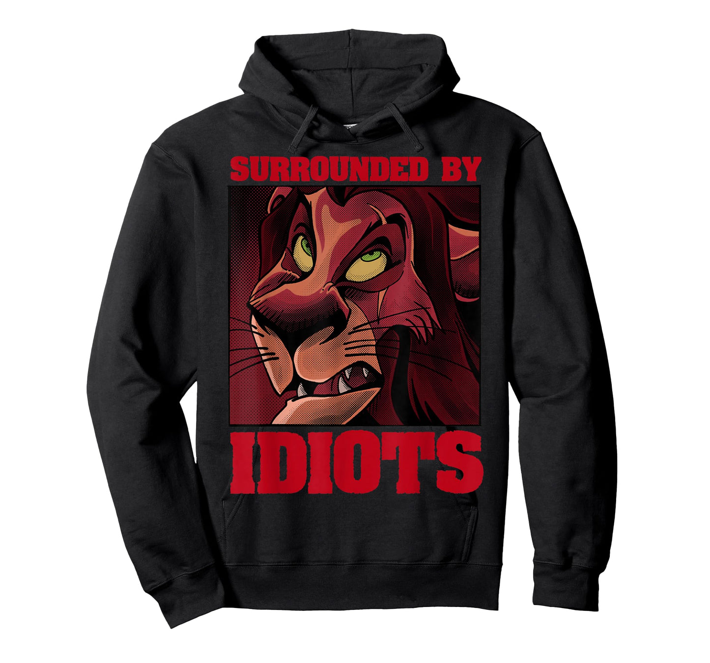 Disney The Lion King Scar Surrounded By Idiots Poster T-Shirt