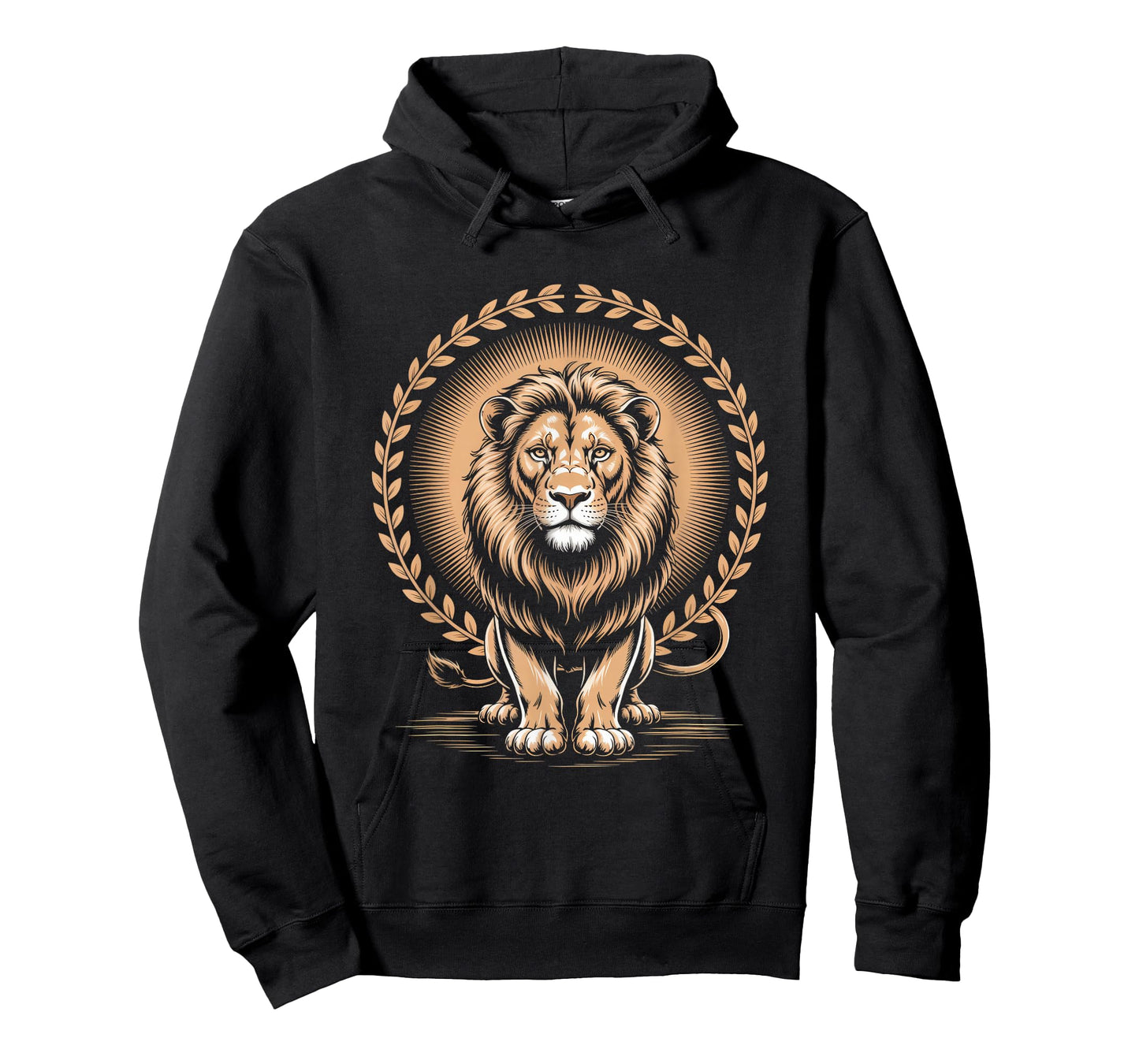 Majestic Lion with Laurel Wreath Regal Strength T-Shirt