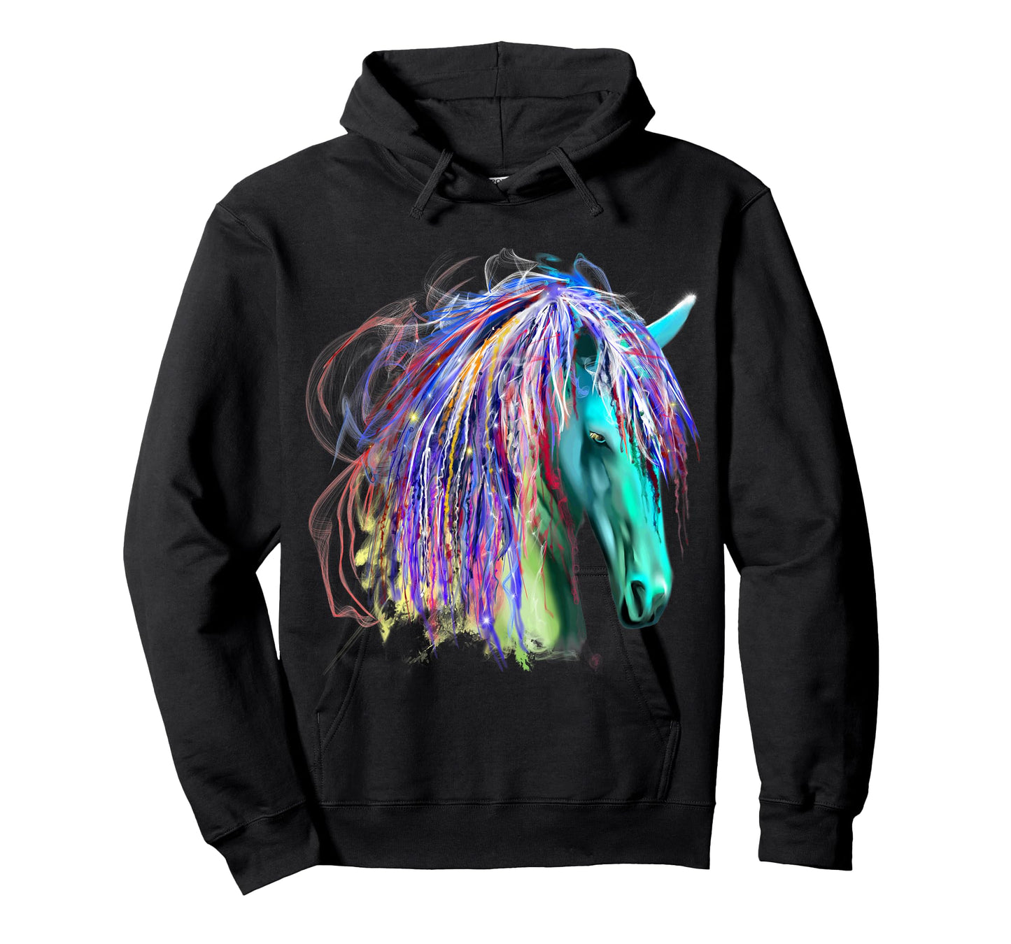 Colorful Rainbow Horse Head Shirt