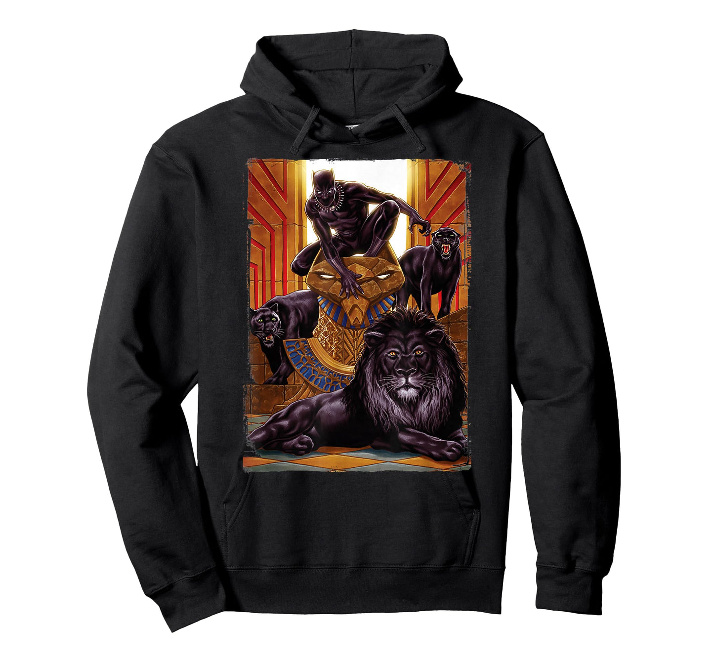 Marvel Black Panther King in The Lion's Den Graphic T-Shirt T-Shirt