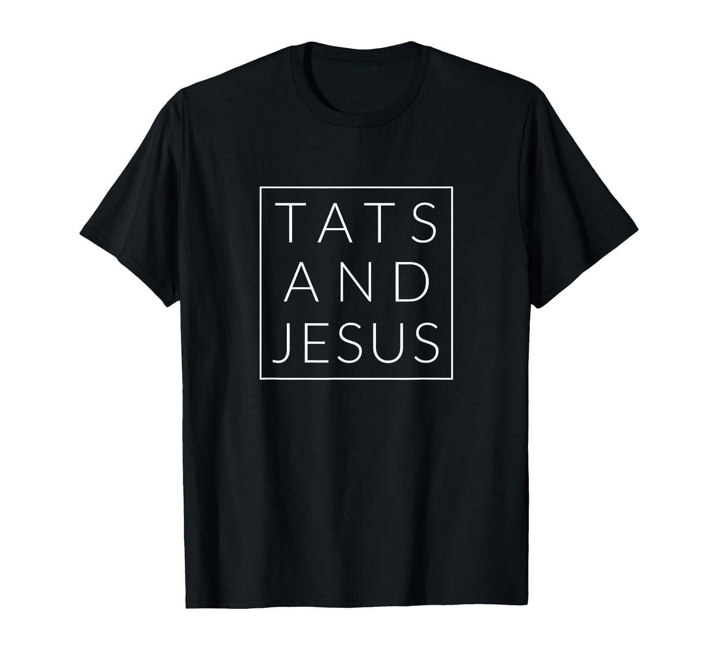 Tats and Jesus, Minimal Tattooed Christian Tshirt T-Shirt