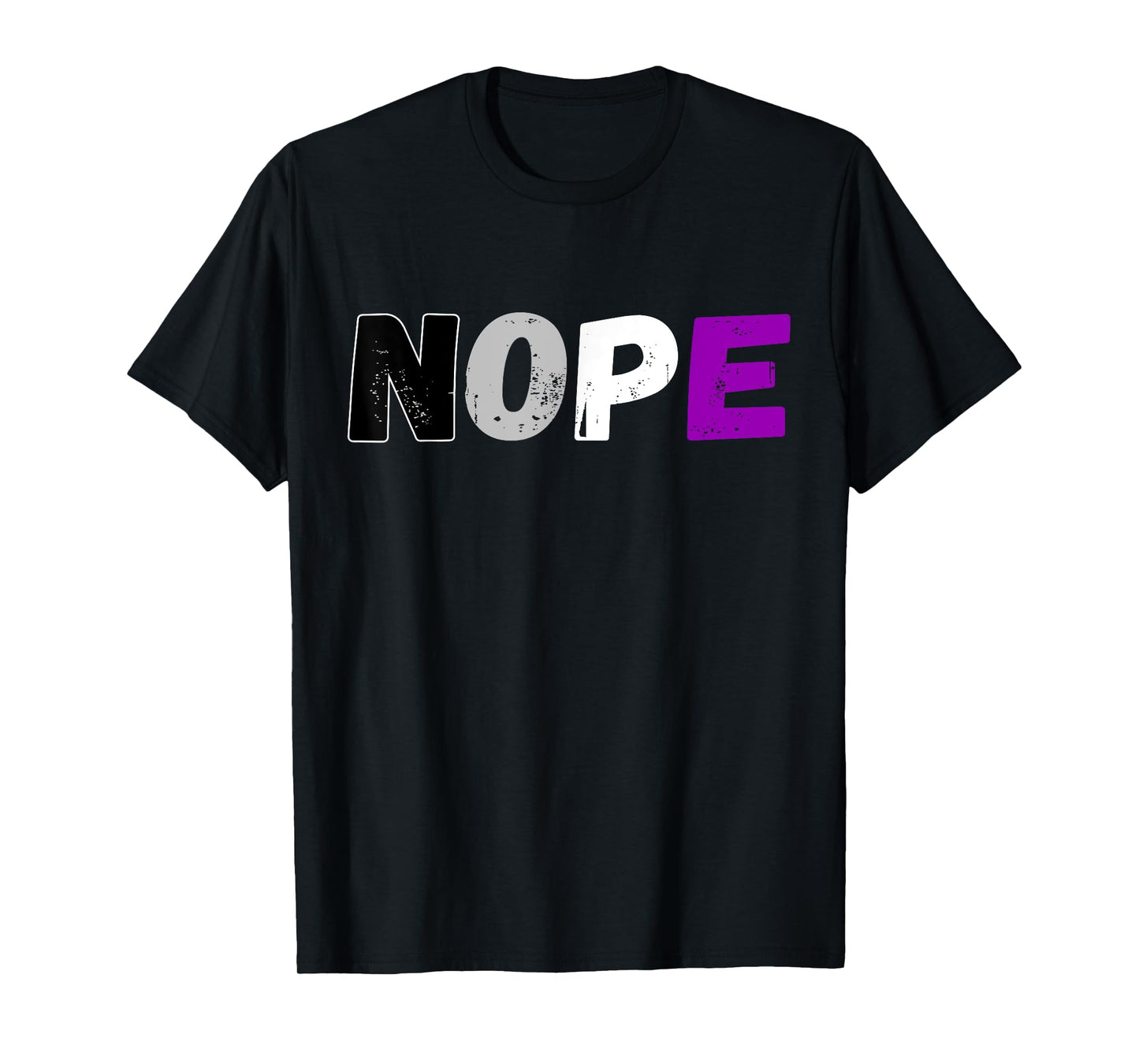 Asexual Nope Flag Ace LGBT Pride Asexuality Flag Aromantic T-Shirt