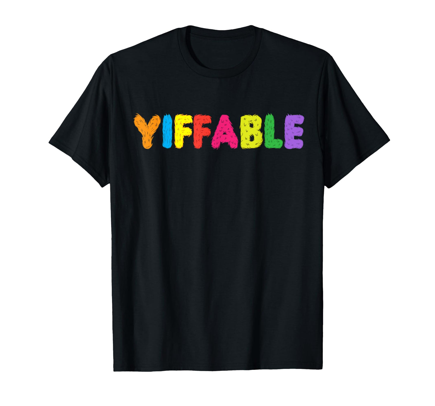 Furry shirt - Yiffable Rainbow Yiff t-shirt T-Shirt