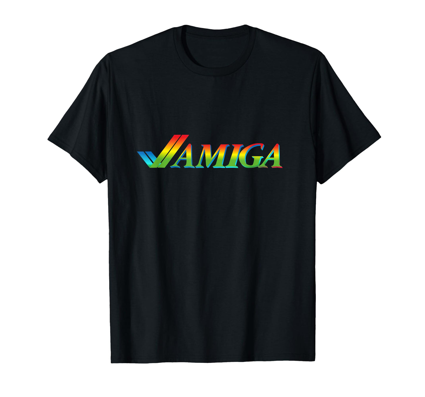 Amiga Tick Rainbow Retro Computer T-Shirt
