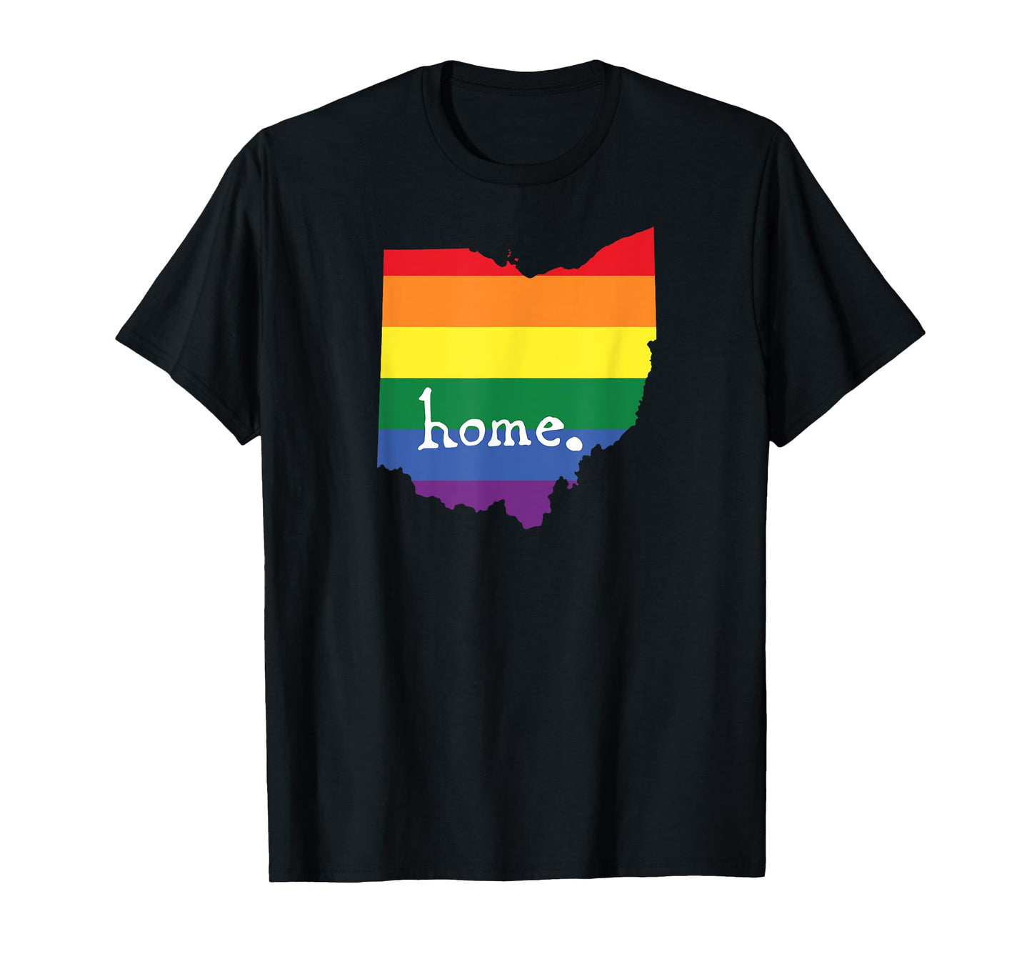 Ohio Gay Pride - LGBT Rainbow Home State T-Shirt
