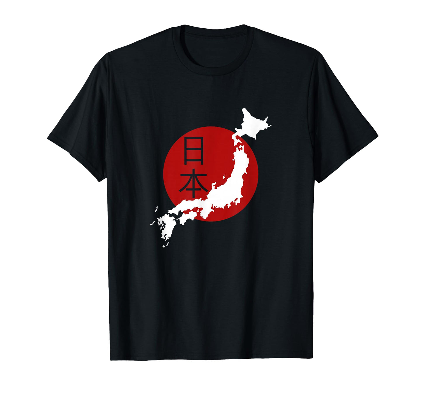 Japan Map T Shirt Japan and Japanese Culture Lover Tee T-Shirt